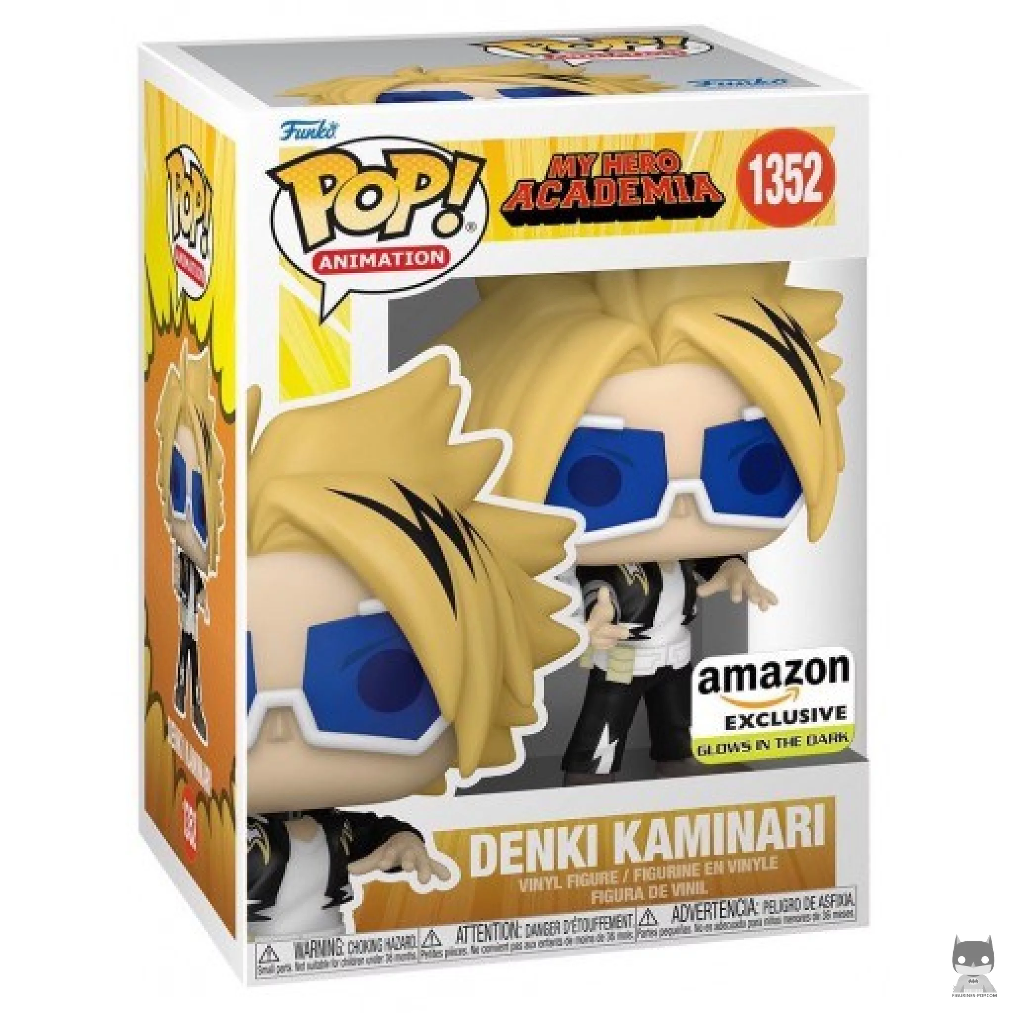 Figurine Funko POP Denki Kaminari (Glow in the Dark) avec boîte