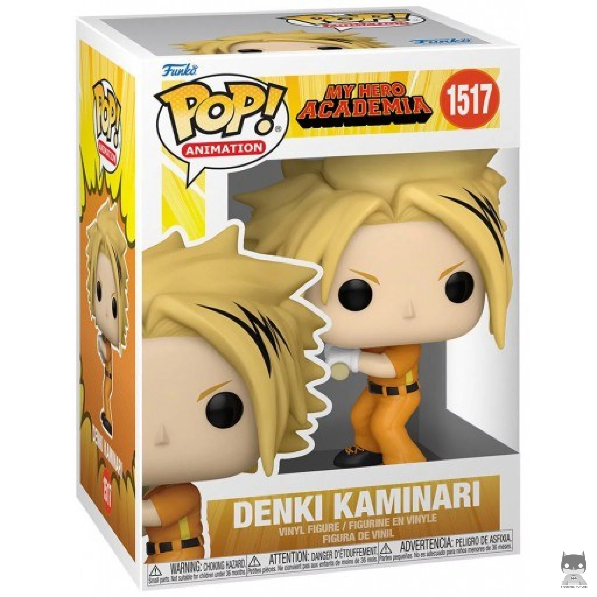 Figurine Funko POP Denki Kaminari (Hero League Baseball) avec boîte