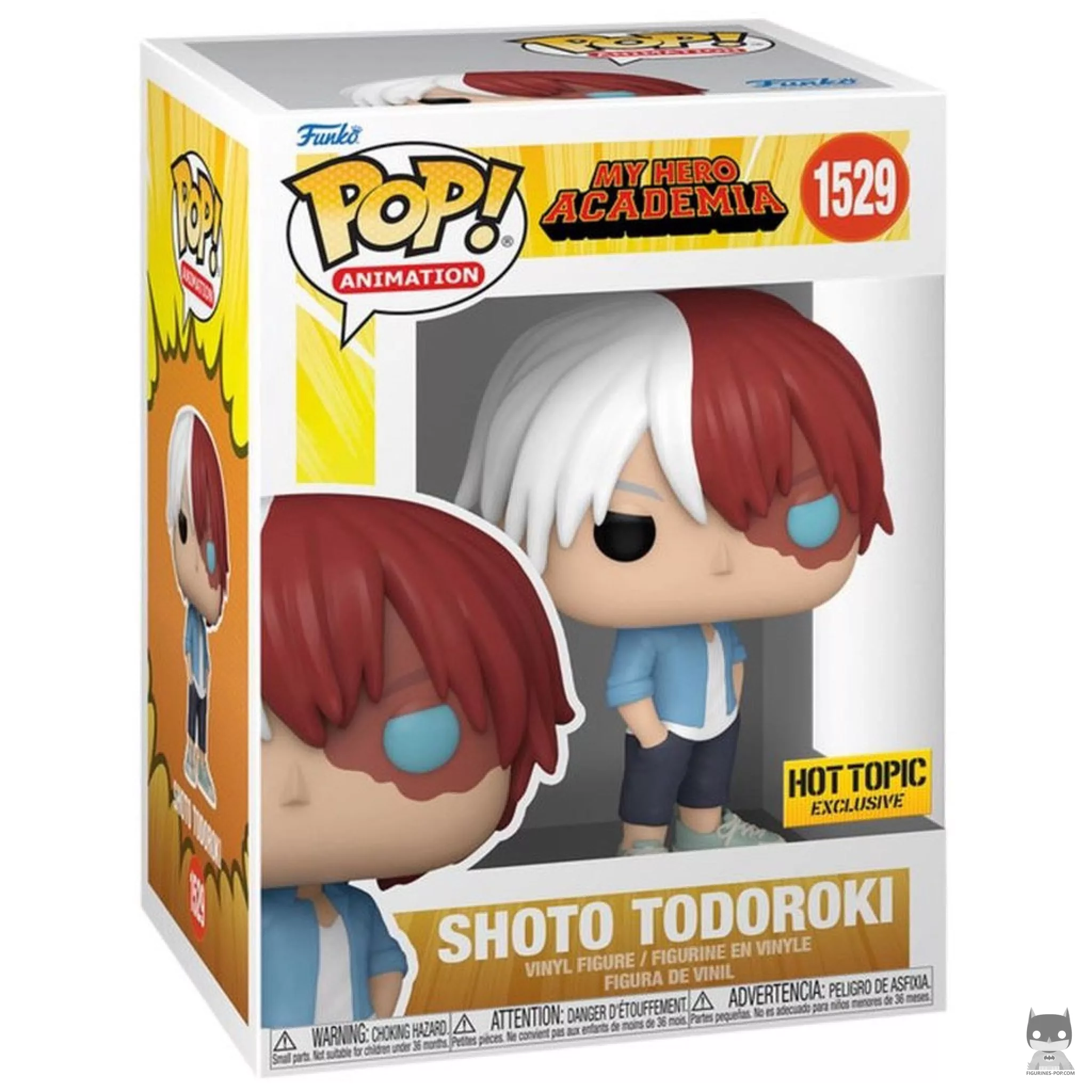 Figurine Funko POP Shoto Todoroki en tenue décontractée avec boîte