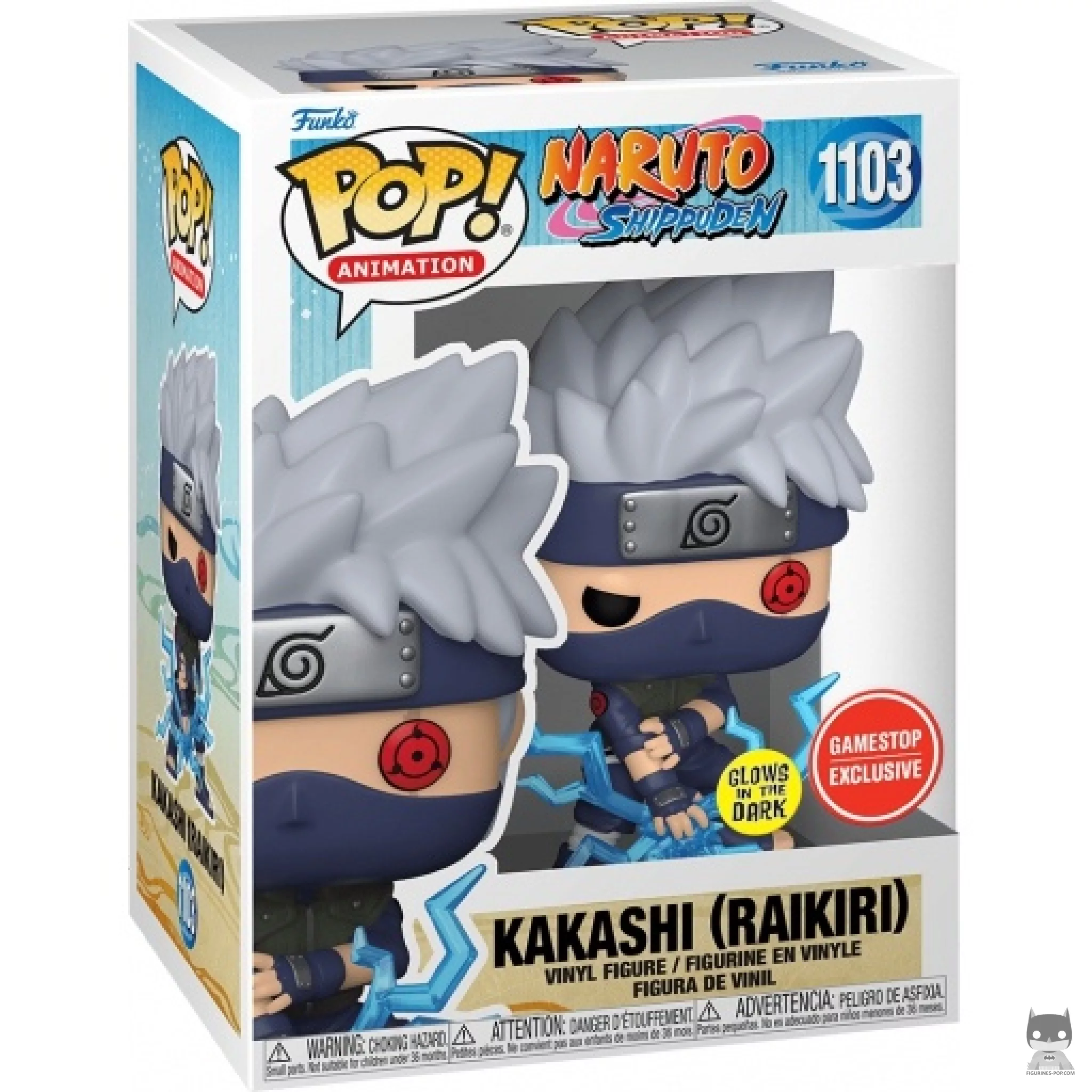 Figurine Funko POP Kakashi Raikiri (Glow in the Dark) avec boîte