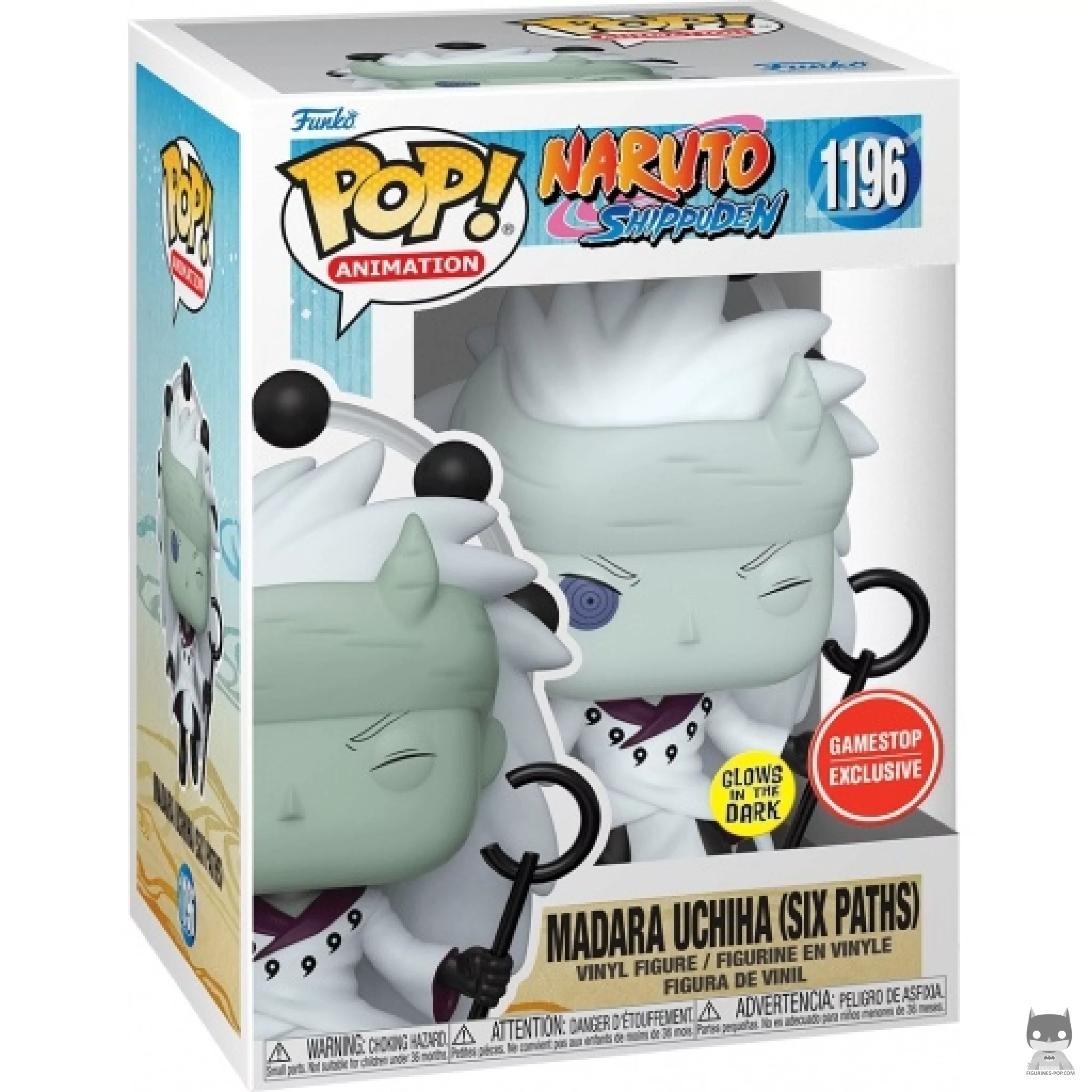 Figurine Funko POP Madara Uchiha (Six Chemins) (Glow in the Dark) avec boîte