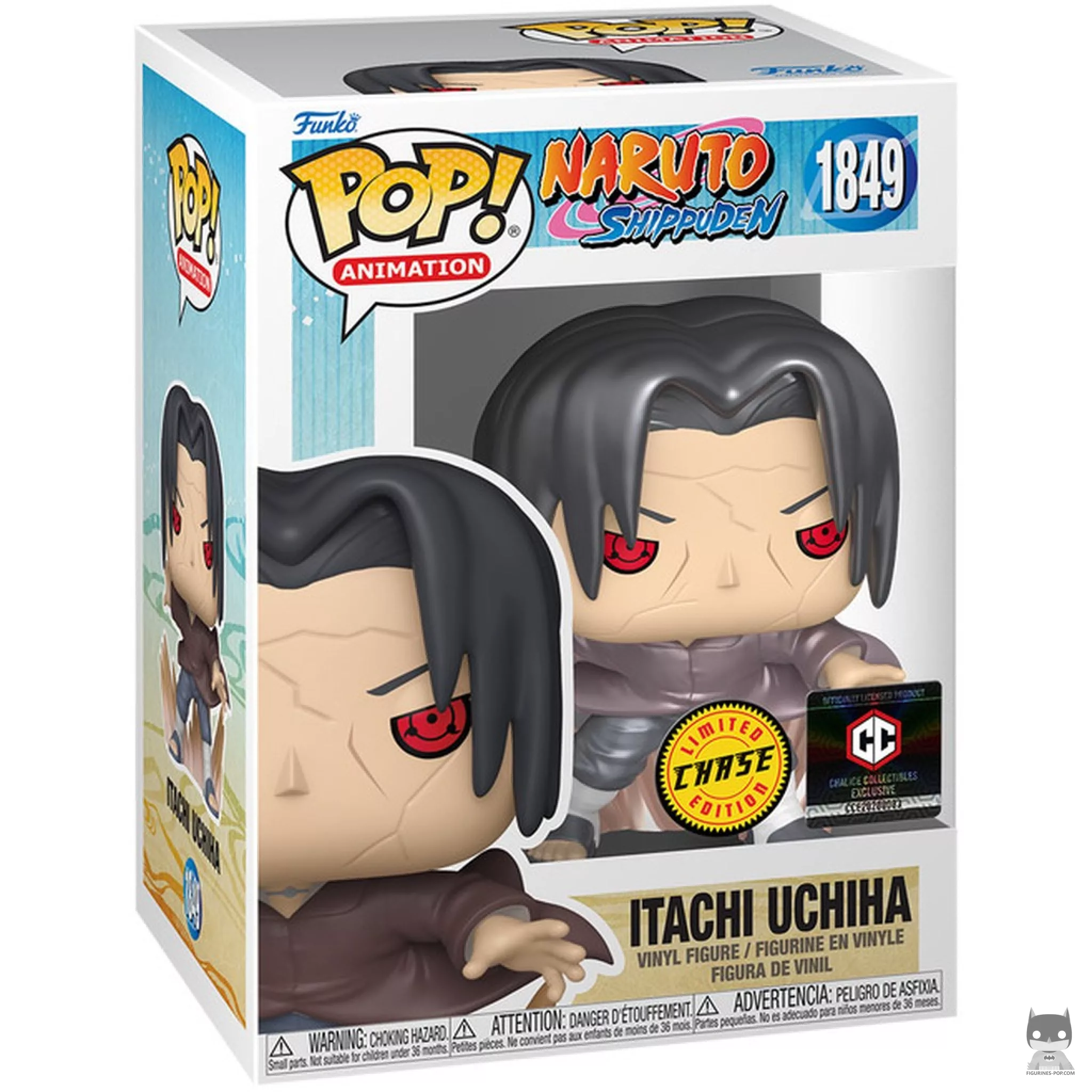 Figurine Funko POP Itachi Uchiwa (Edo Itachi) (Chase & Pearlescent) avec boîte