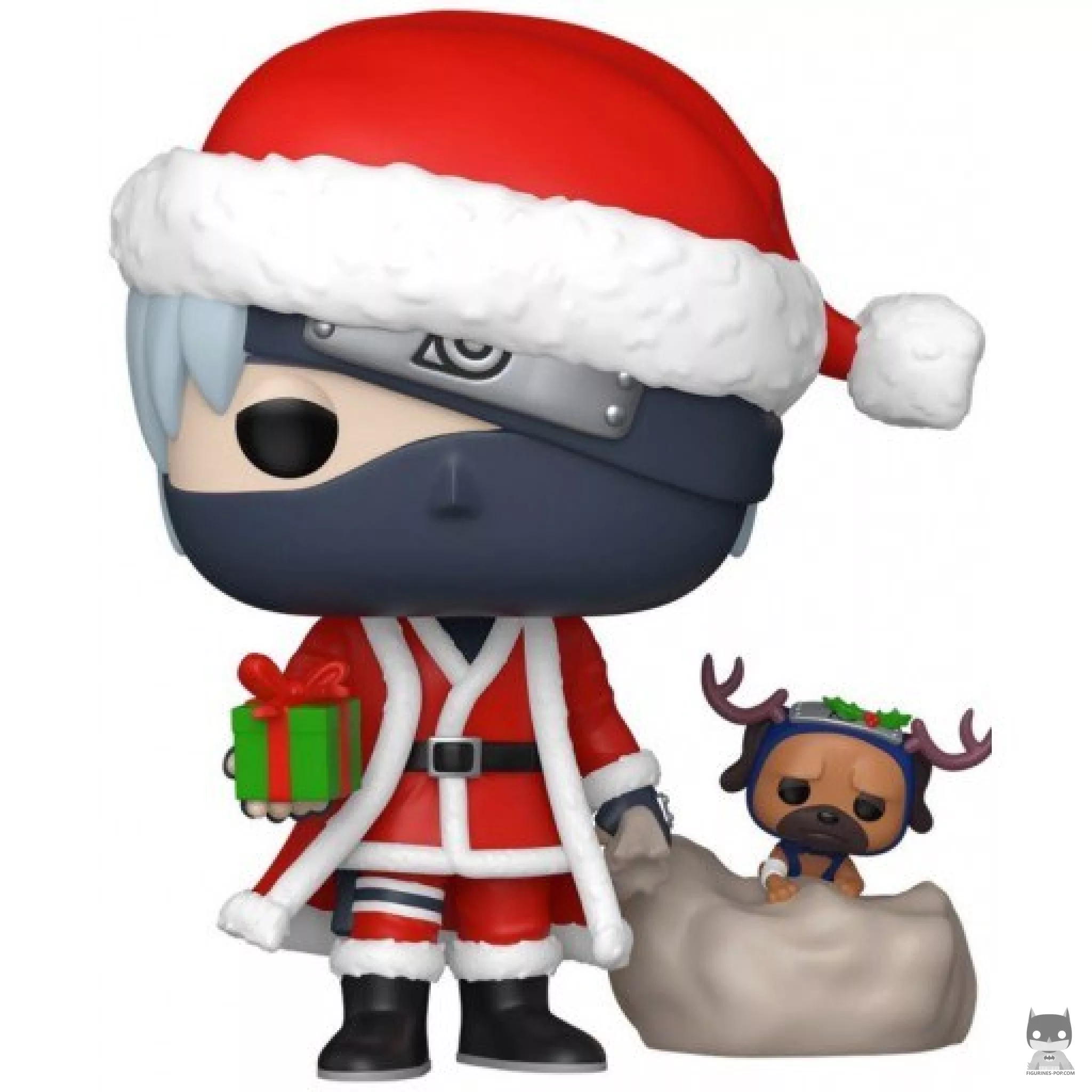 Figurine Funko POP Kakashi Hatake avec Pakkun (Noël) (Naruto Shippuden)