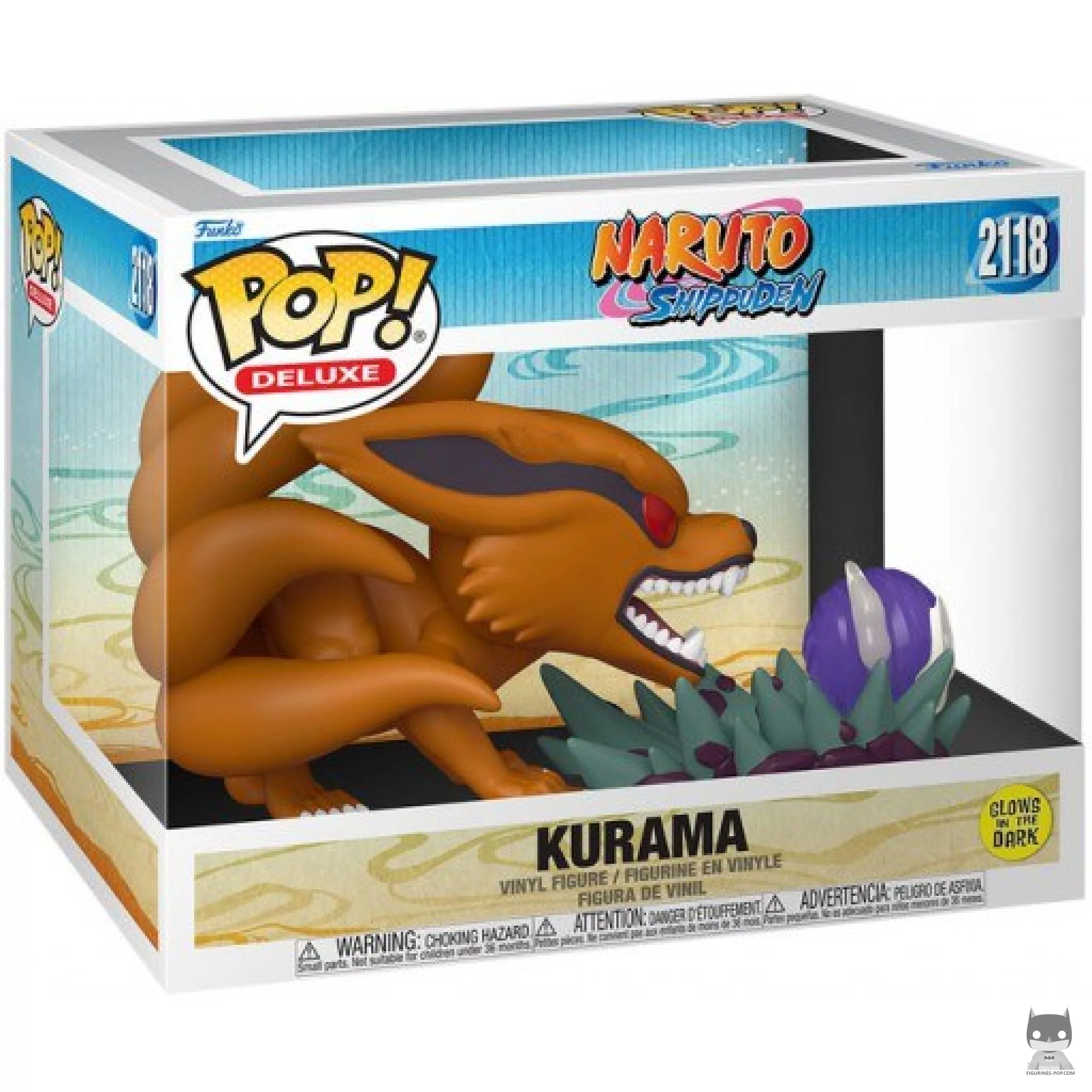 Figurine Funko POP Kurama (Glow in the Dark) avec boîte