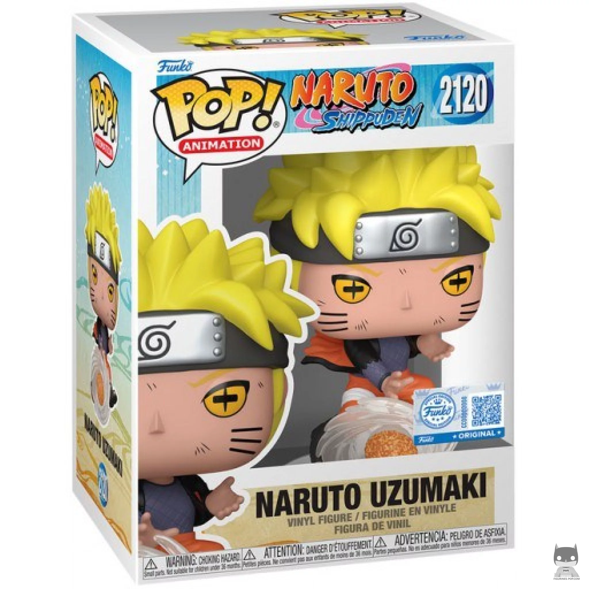 Figurine Funko POP Naruto Uzumaki (Rasenshuriken de Style Lave) avec boîte