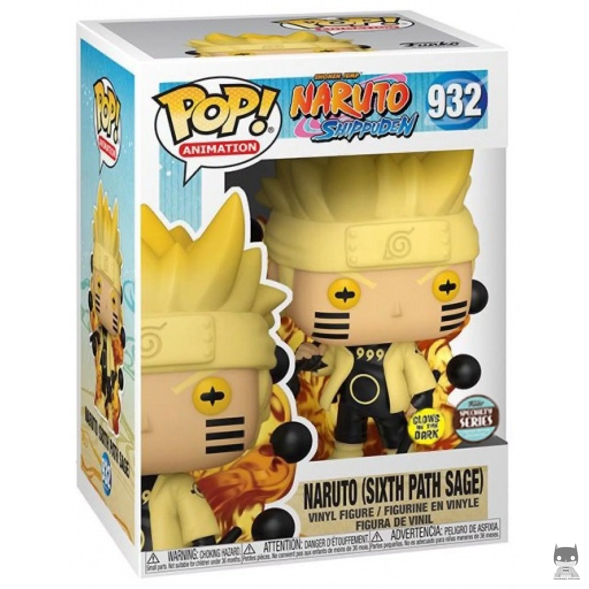 Figurine Funko POP Naruto Uzumaki Chakra de Kyûbi (Glows in the Dark) avec boîte