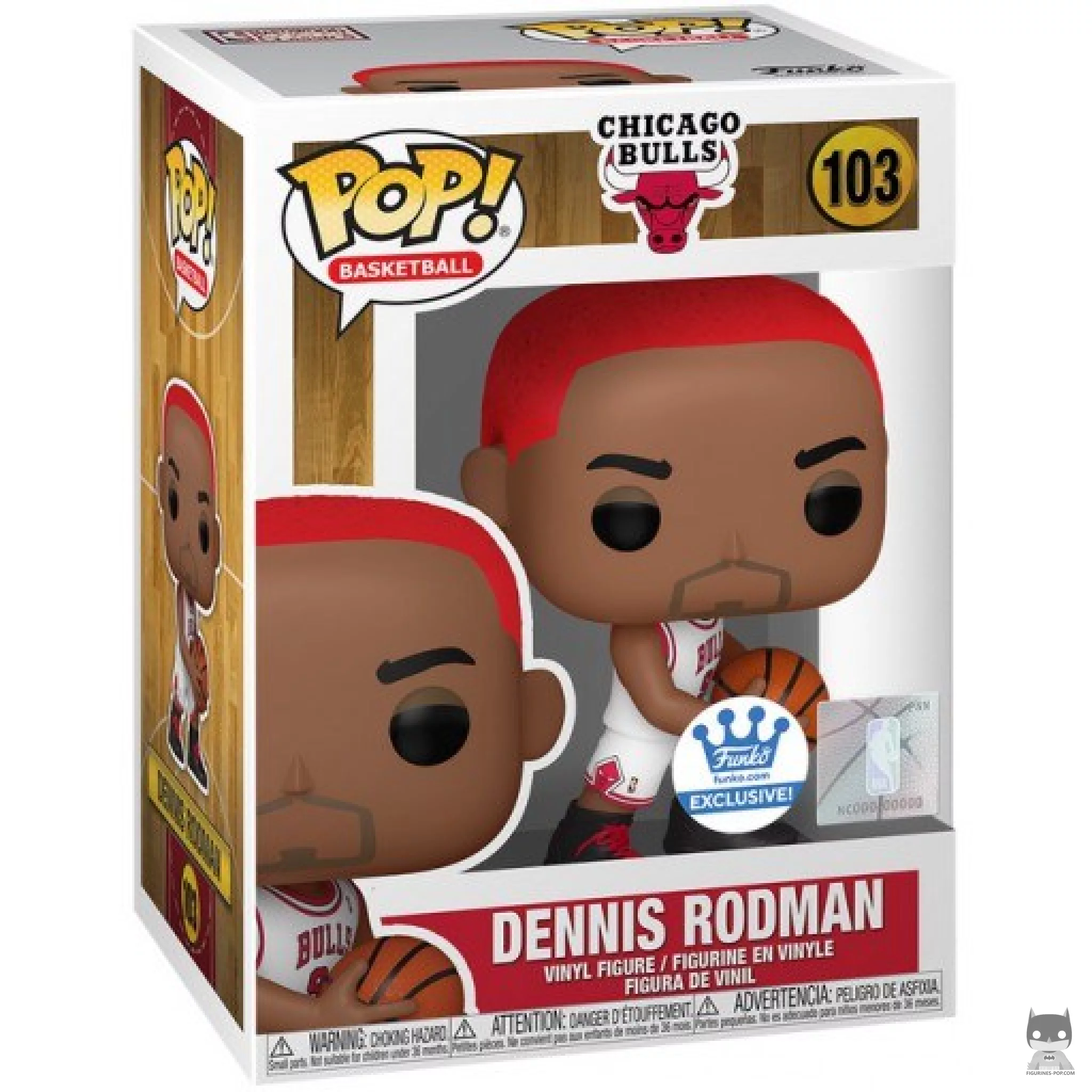 Figurine Funko POP Dennis Rodman (Cheveux Rouges) avec boîte