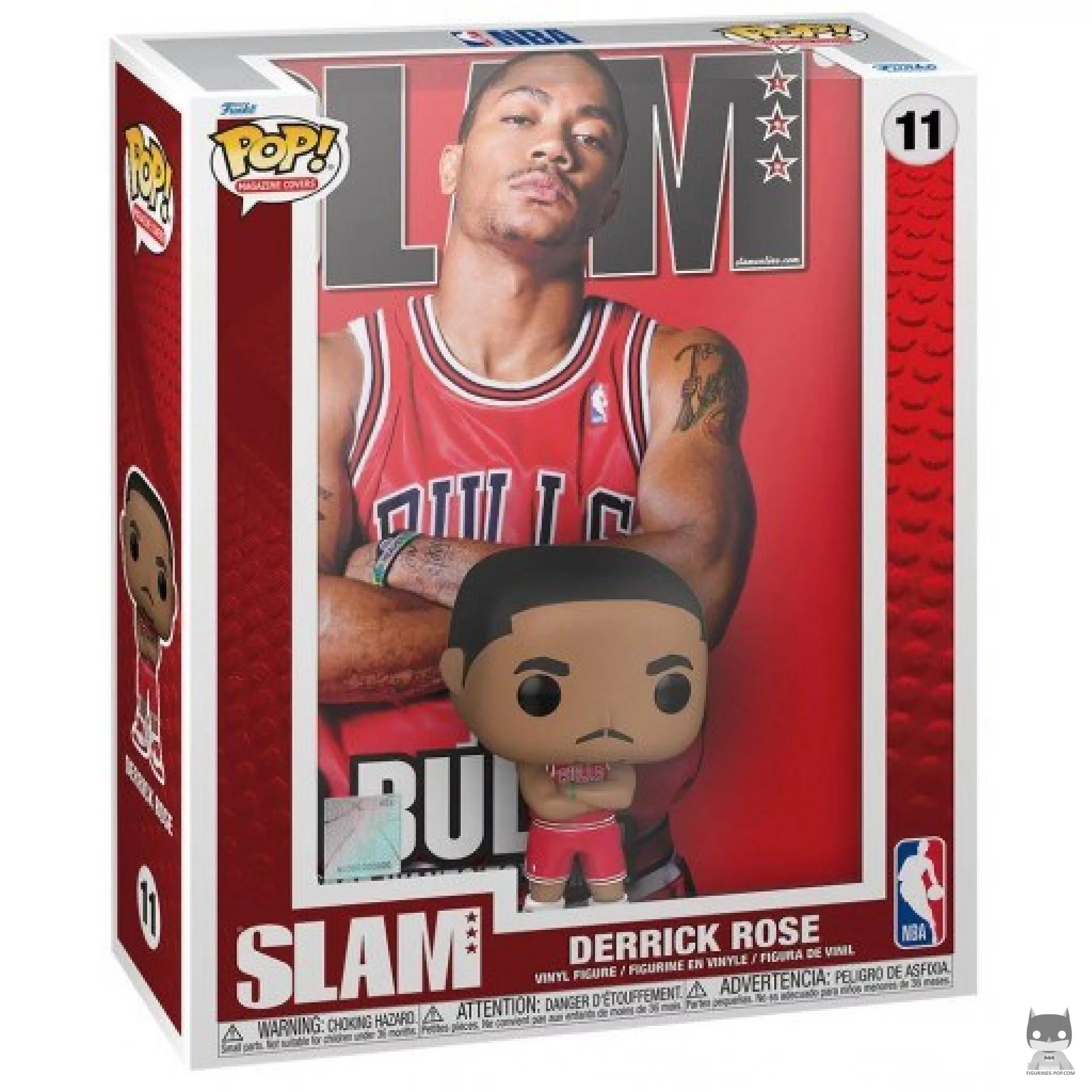 Figurine Funko POP SLAM : Derrick Rose avec boîte