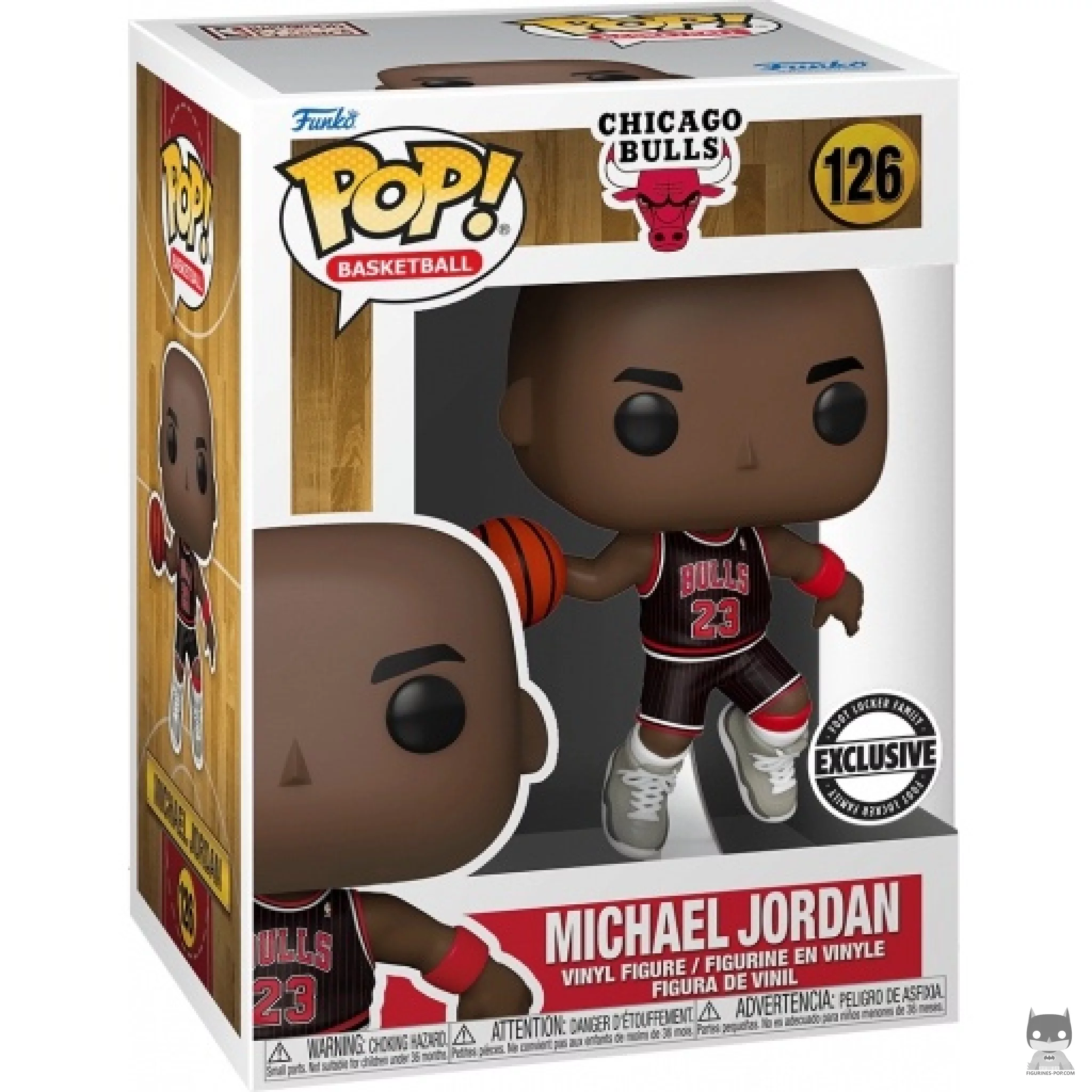 Figurine Funko POP Michael Jordan (Maillot Noir) avec boîte