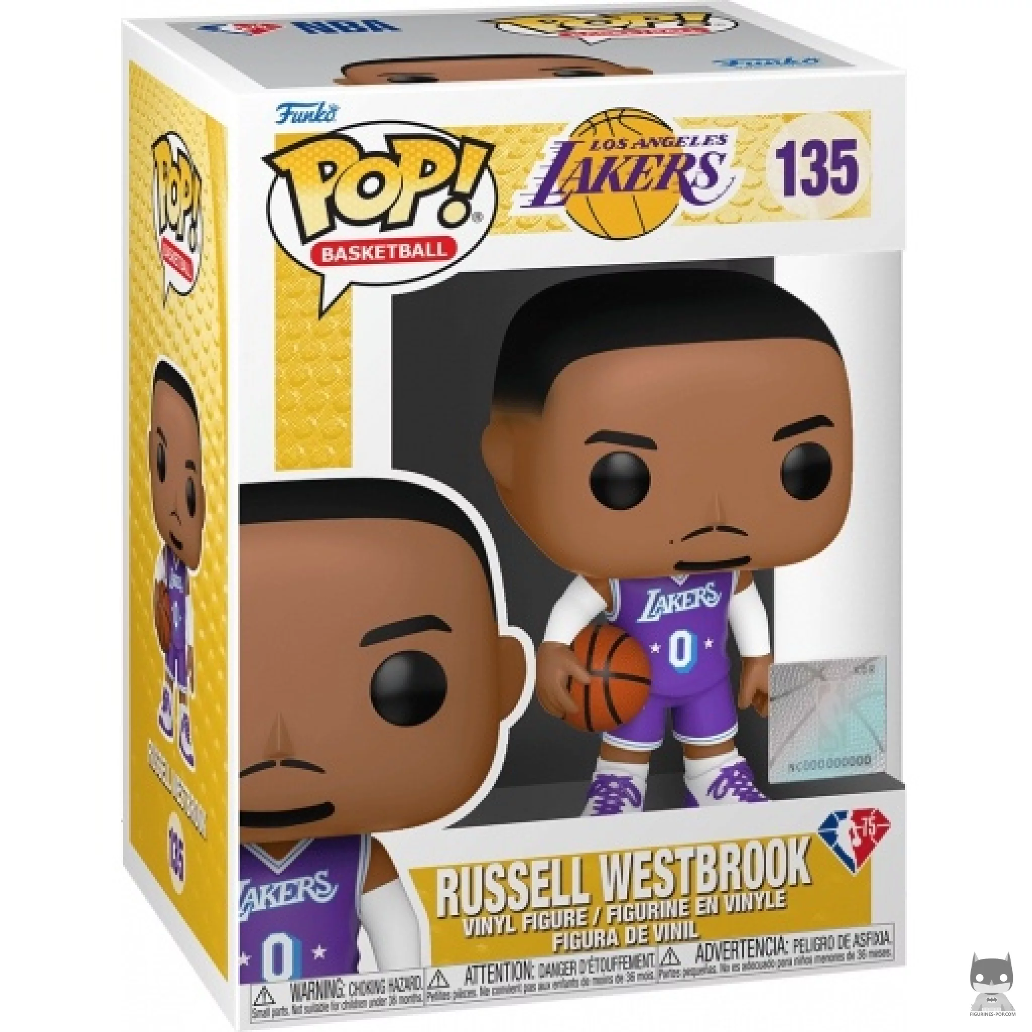 Figurine Funko POP Russell Westbrook avec boîte