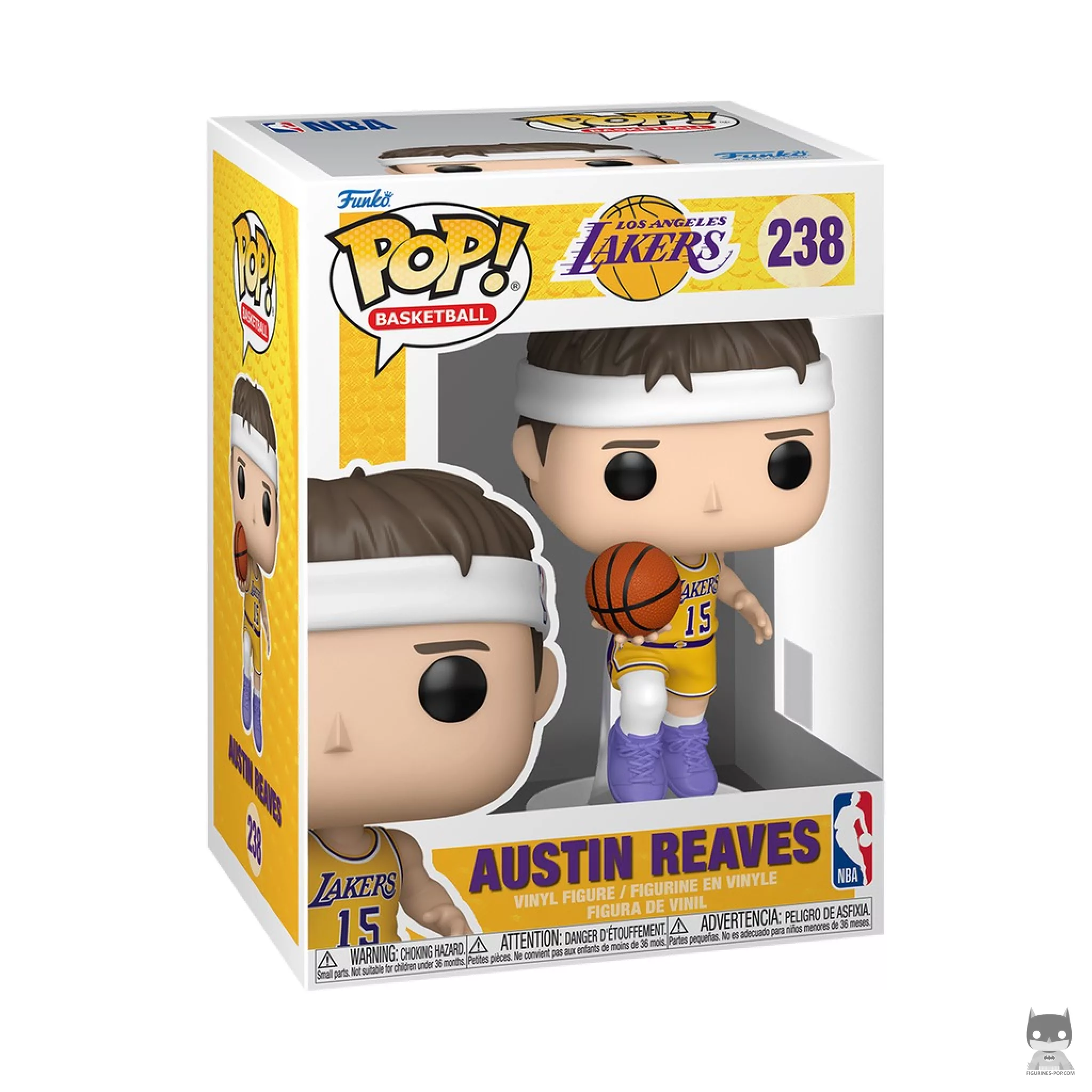 Figurine Funko POP Austin Reaves (maillot jaune Icon Edition) avec boîte