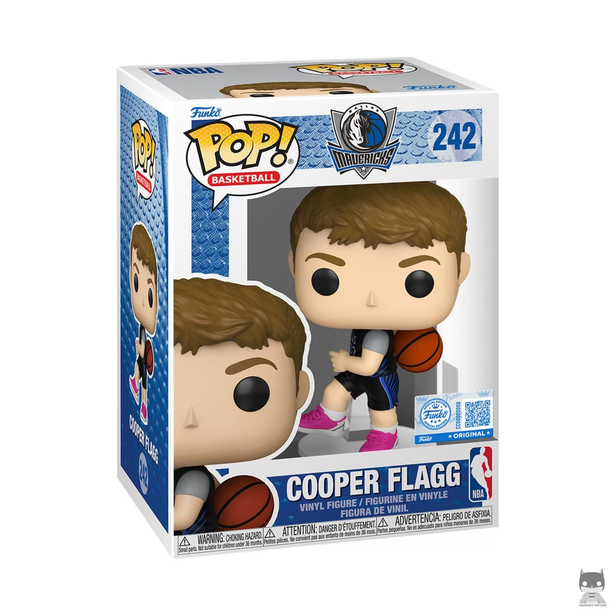 Figurine Funko POP Cooper Flagg (maillot noir City Edition) avec boîte