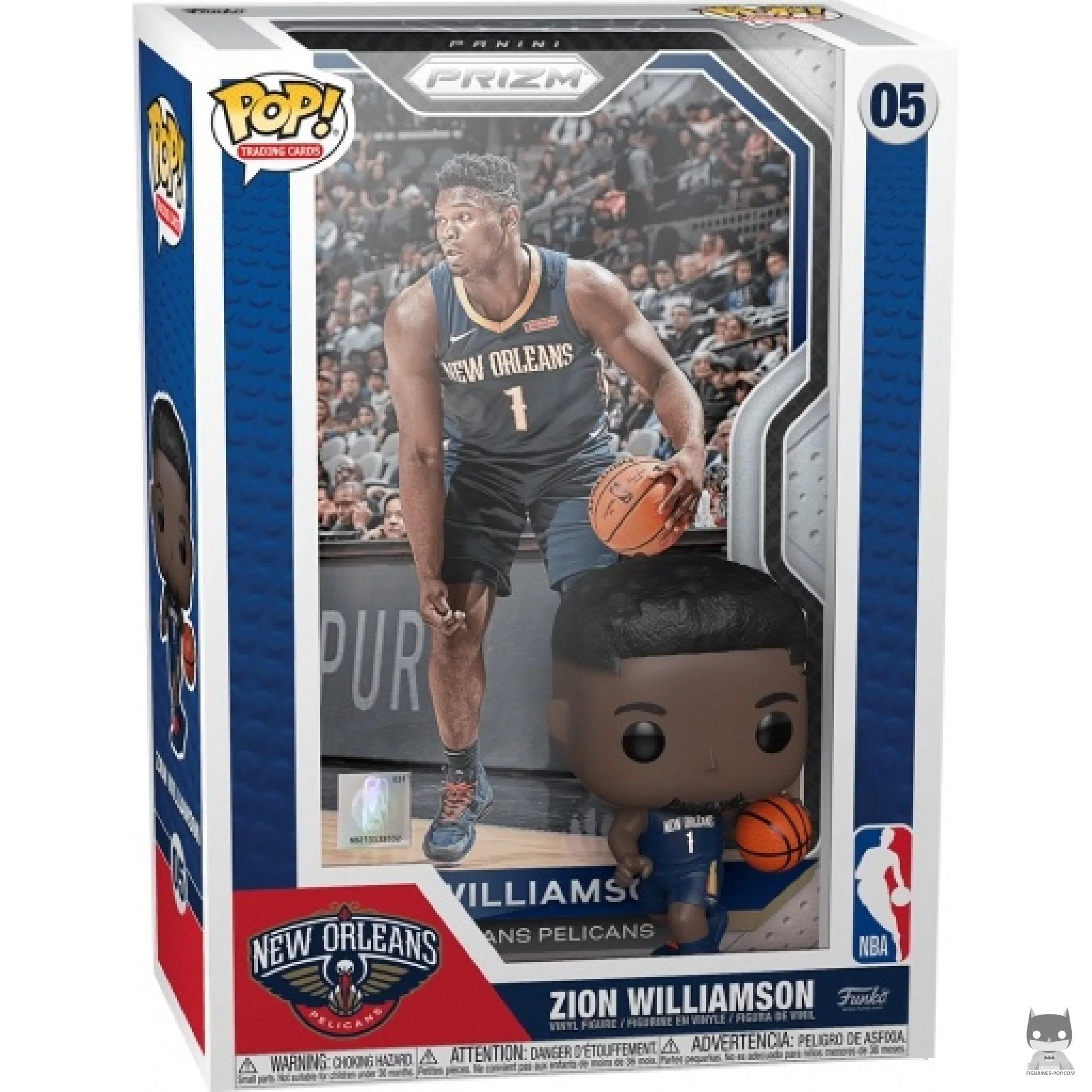 Figurine Funko POP Zion Williamson avec boîte
