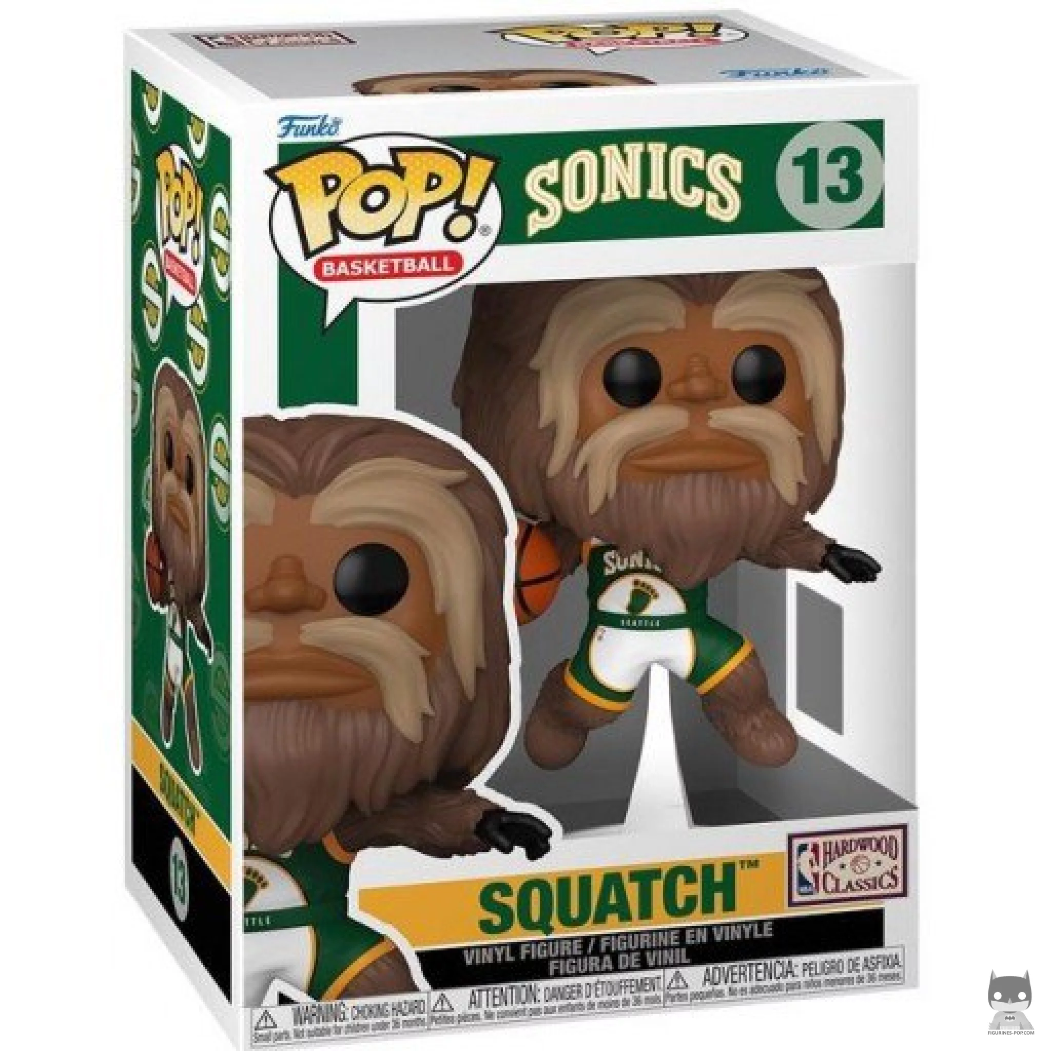 Figurine Funko POP Squatch (Seattle SuperSonics) avec boîte