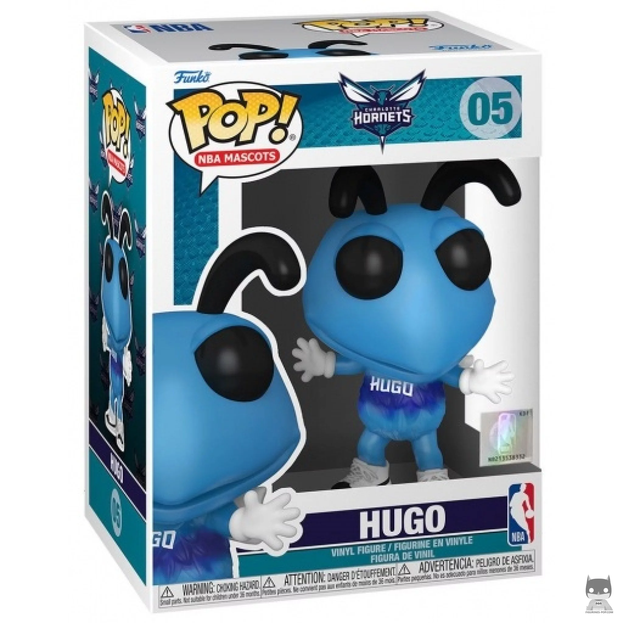 Figurine Funko POP Hugo (Charlotte Hornets) avec boîte