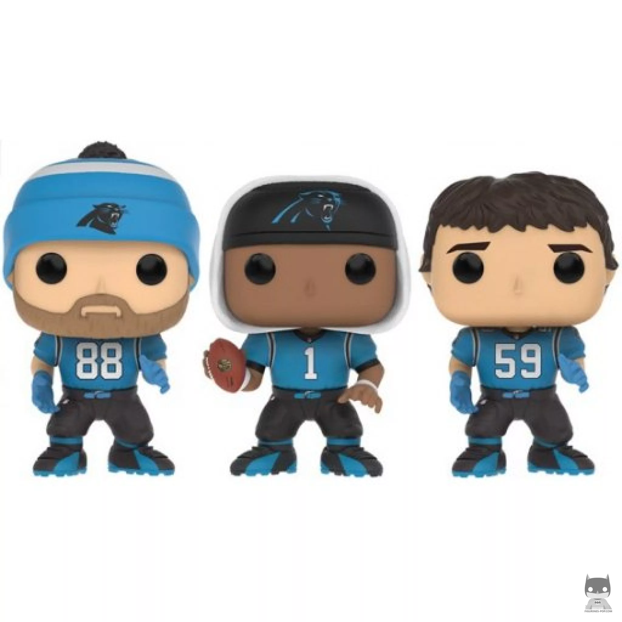 Figurine Funko POP Carolina Panthers Olsen, Newton & Kuechly (NFL)