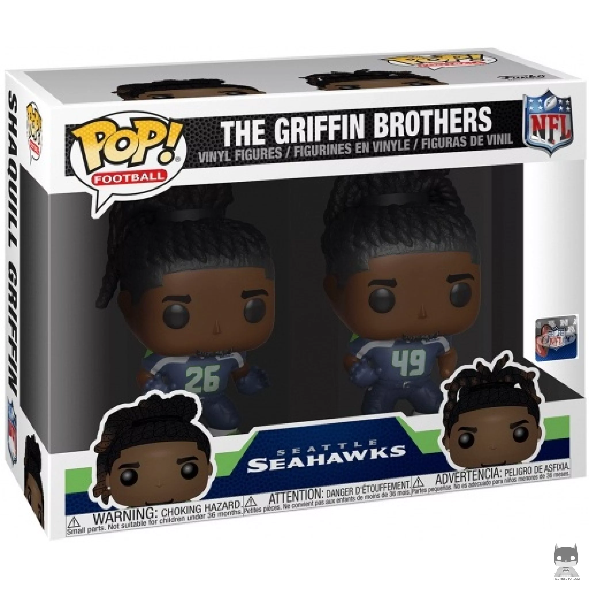 Figurine Funko POP Les Frères Griffin Seahawks avec boîte