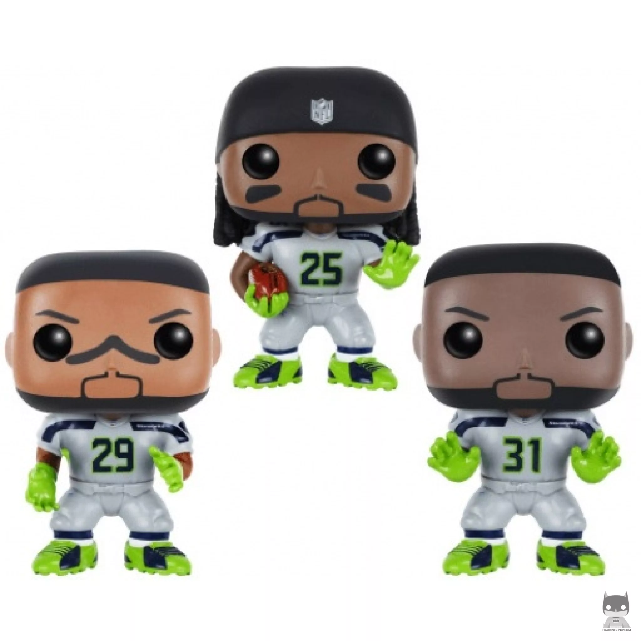 Figurine Funko POP Seahawks Thomas, Sherman & Chancellor (NFL)