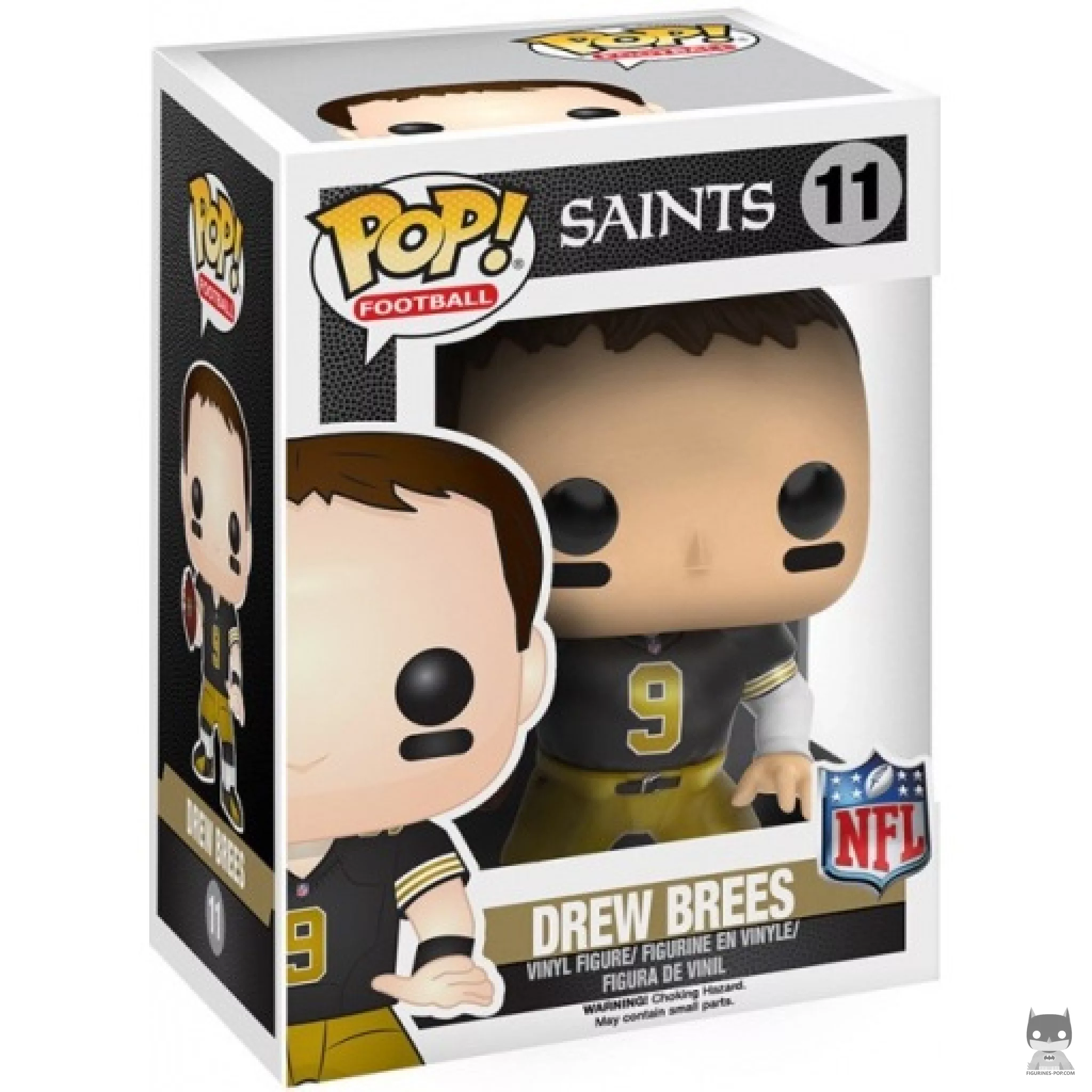 Figurine Funko POP Drew Brees (Maillot Throwback) avec boîte