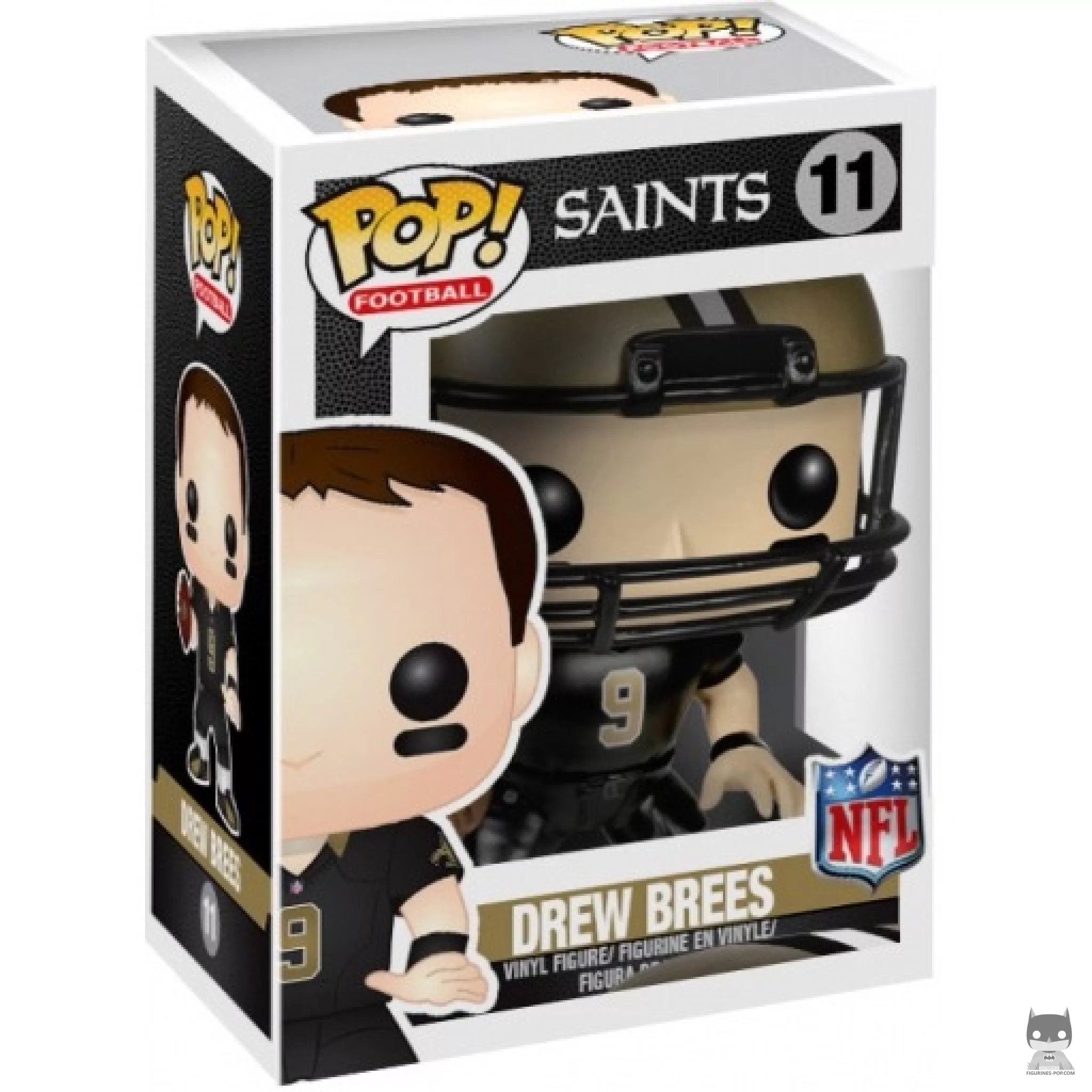 Figurine Funko POP Drew Brees avec boîte