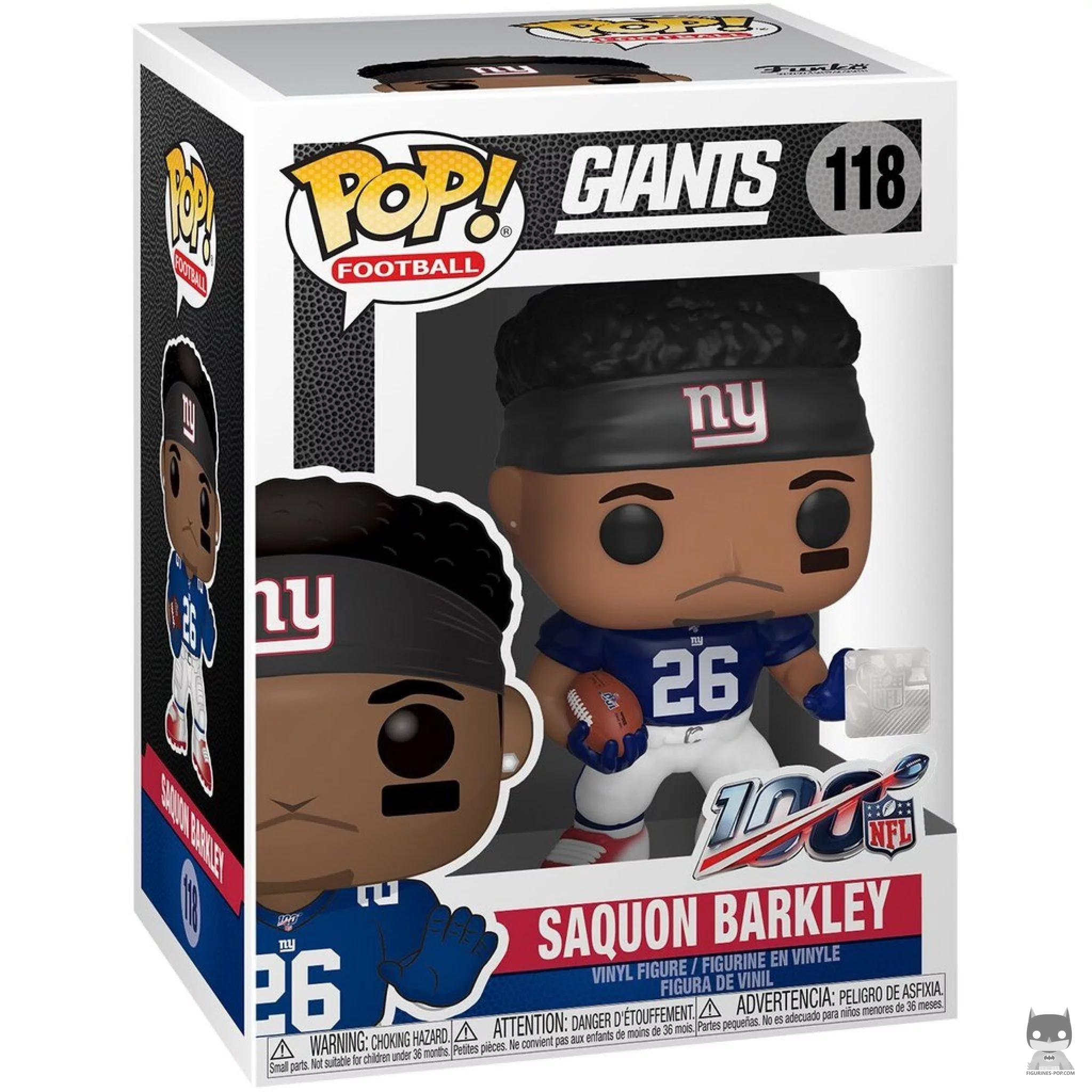Figurine Funko POP Saquon Barkley avec boîte