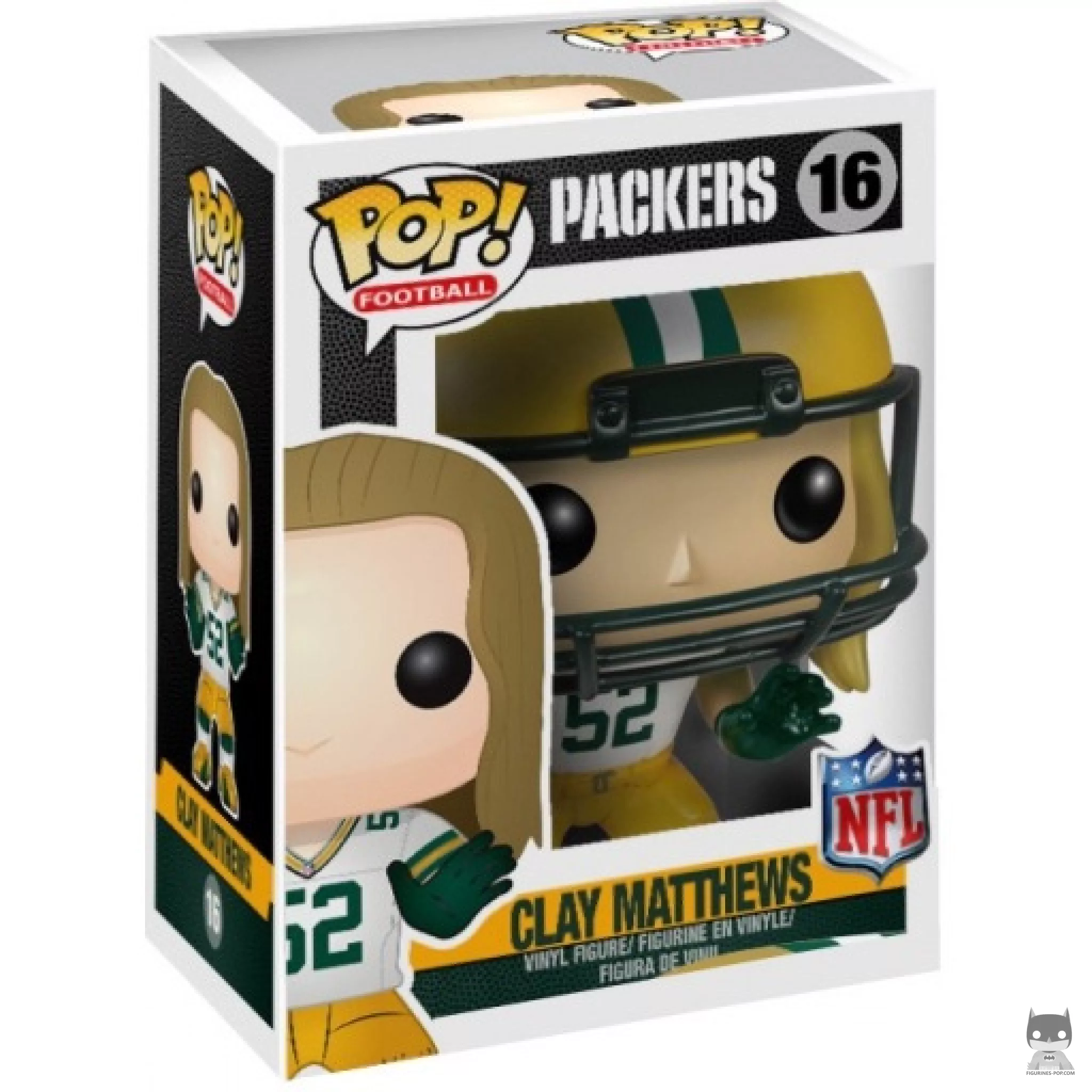 Figurine Funko POP Clay Matthews avec boîte