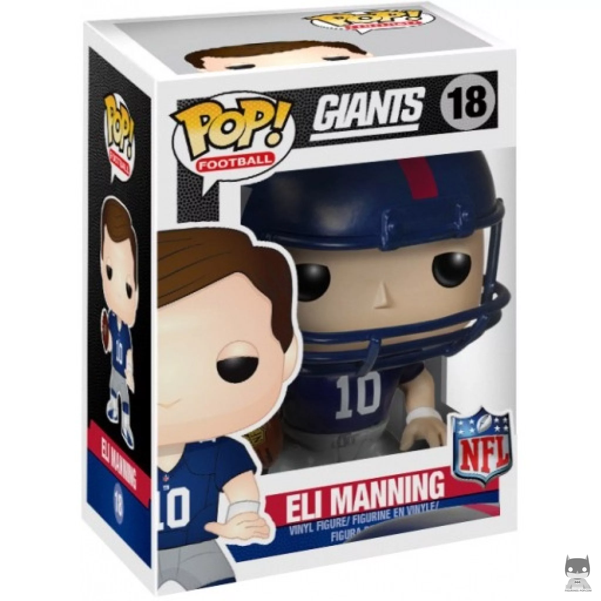 Figurine Funko POP Eli Manning avec boîte