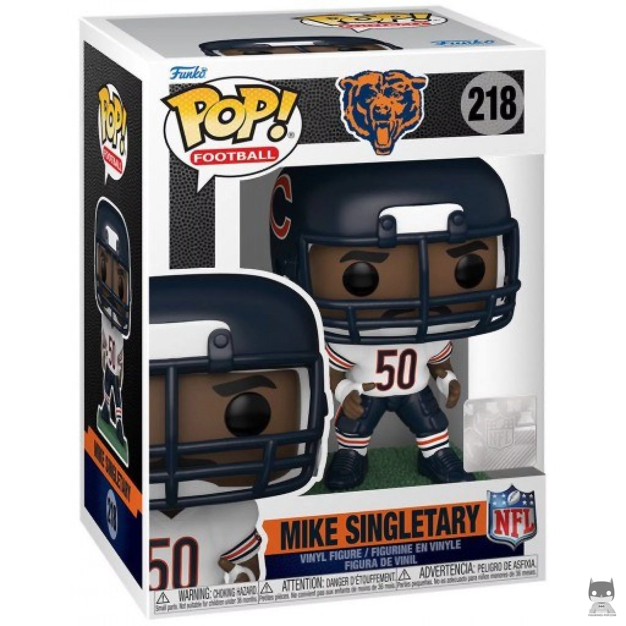 Figurine Funko POP Mike Singletary avec boîte