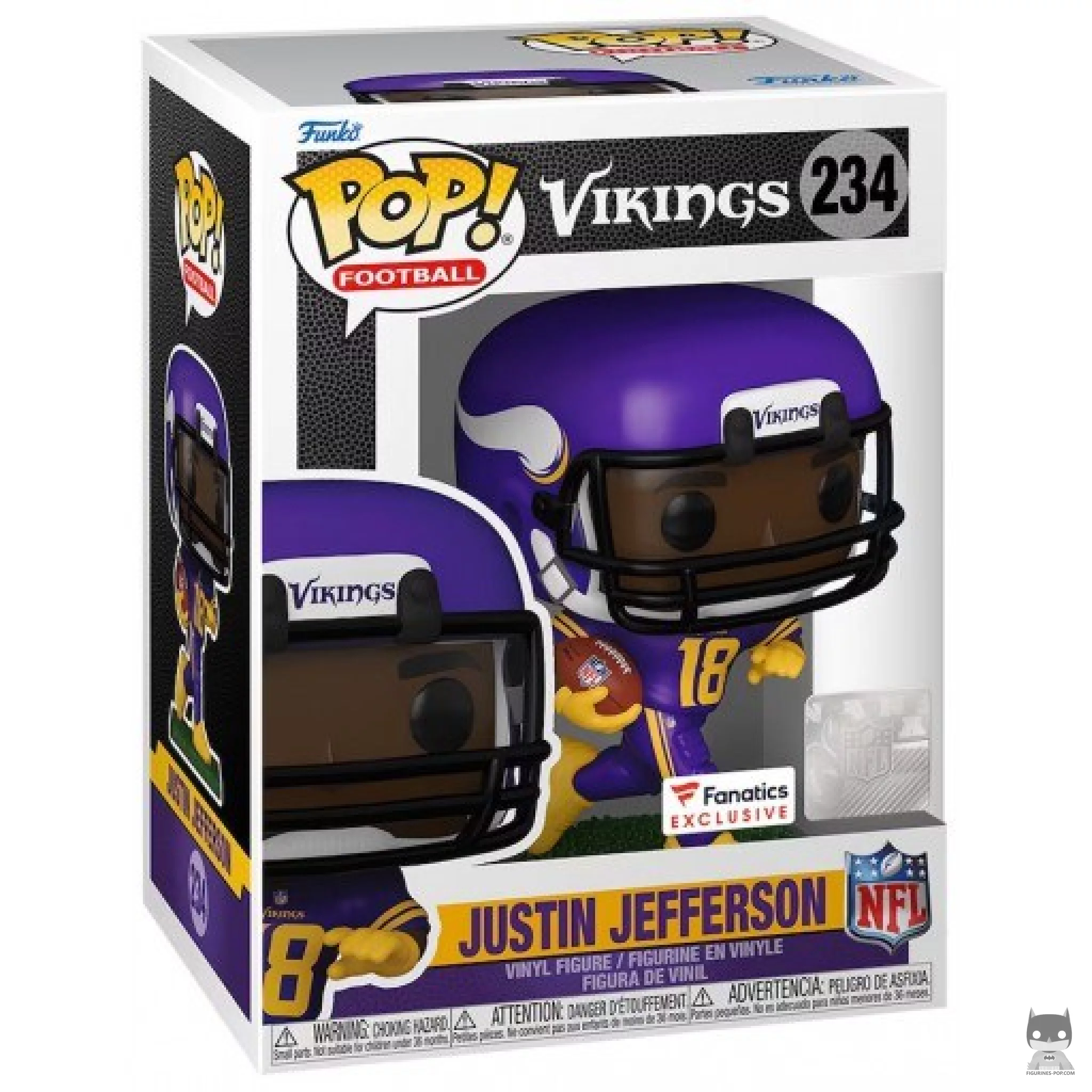 Figurine Funko POP Justin Jefferson avec boîte