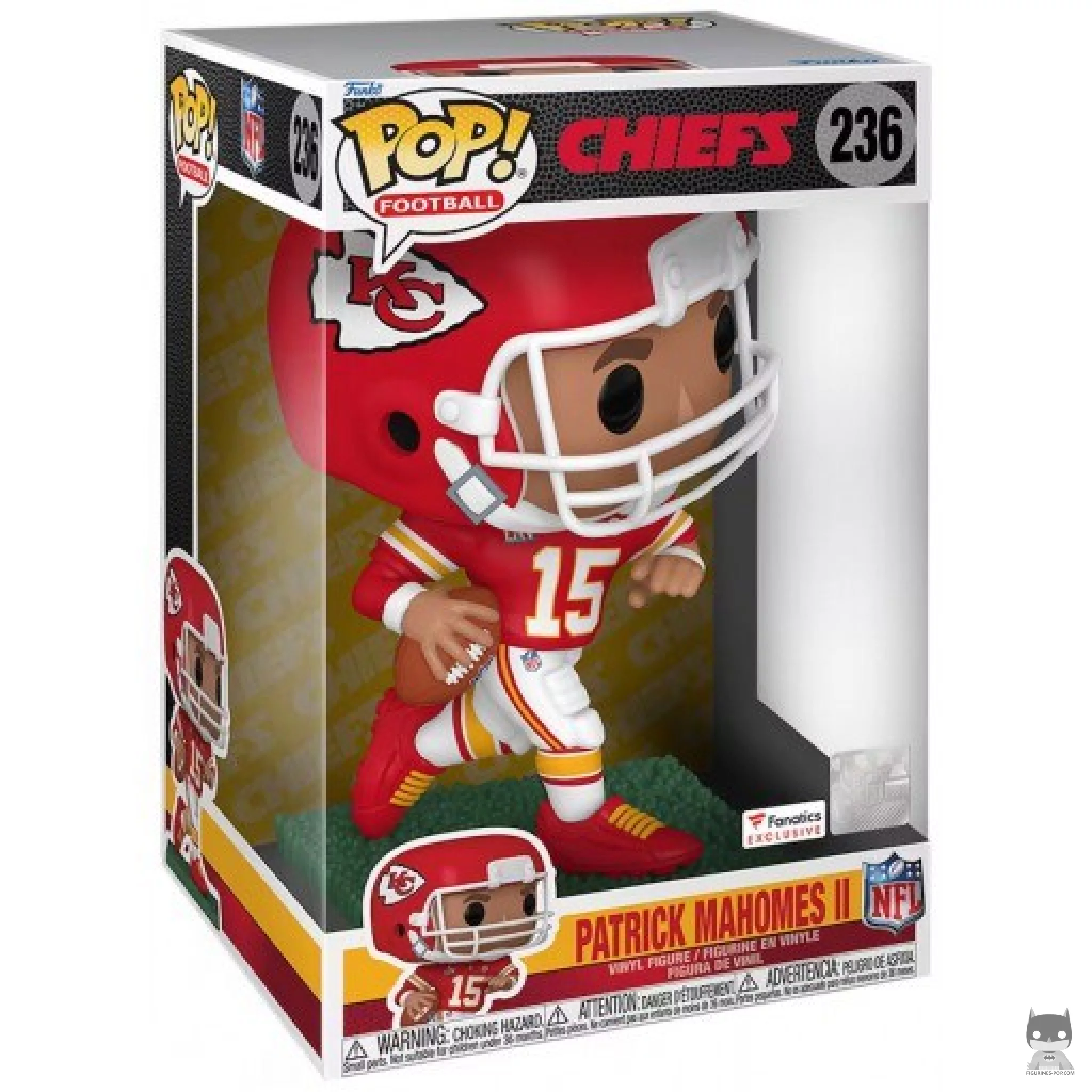 Figurine Funko POP Patrick Mahomes II (Supersized) avec boîte