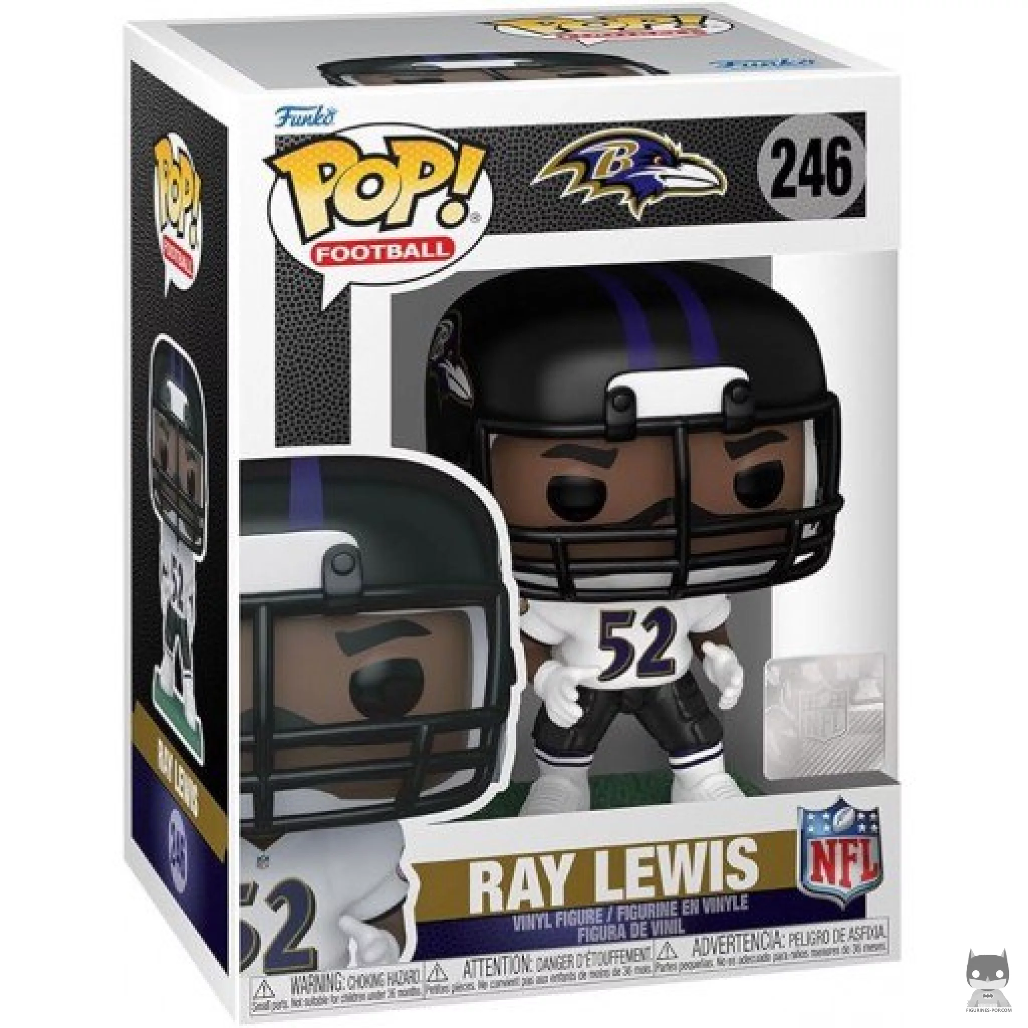 Figurine Funko POP Ray Lewis (Maillot Blanc) avec boîte