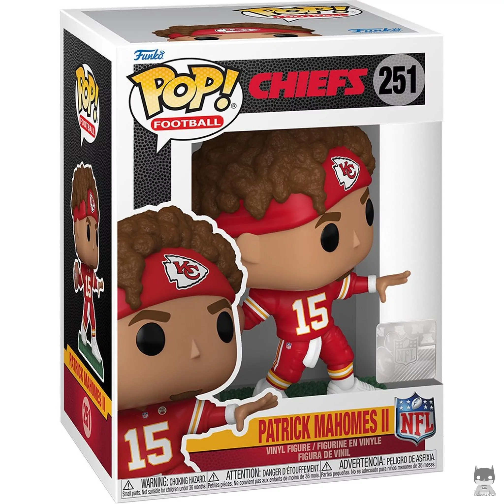 Figurine Funko POP Patrick Mahomes II avec boîte