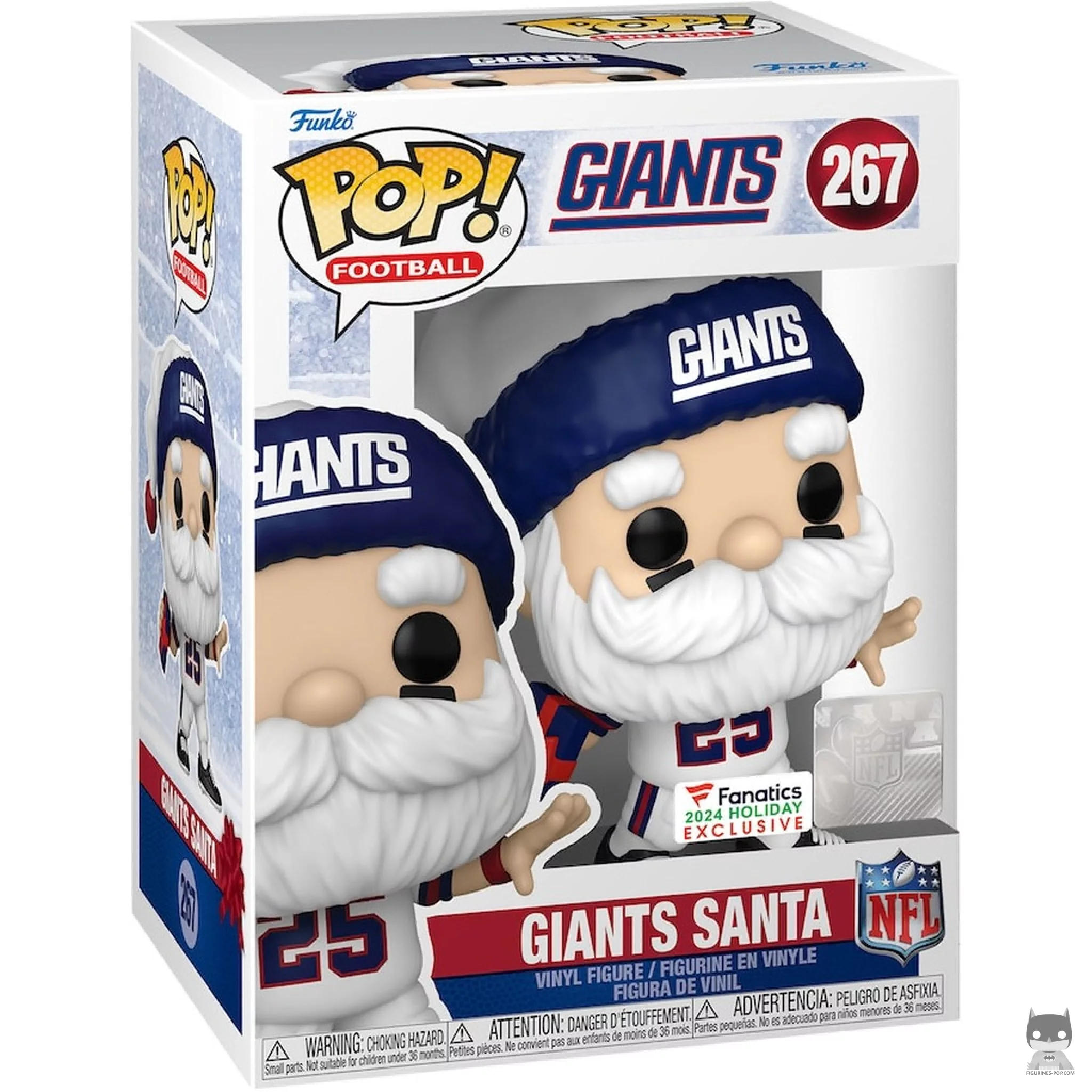 Figurine Funko POP Père Noël New York Giants avec boîte
