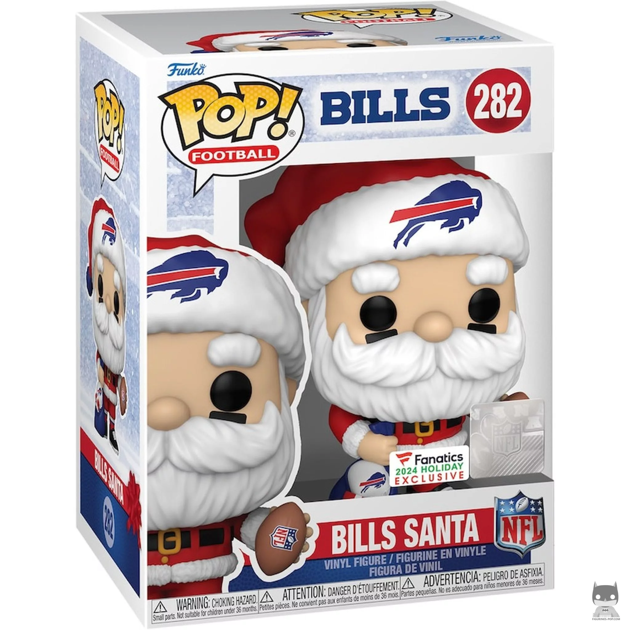 Figurine Funko POP Père Noël Buffalo Bills avec boîte