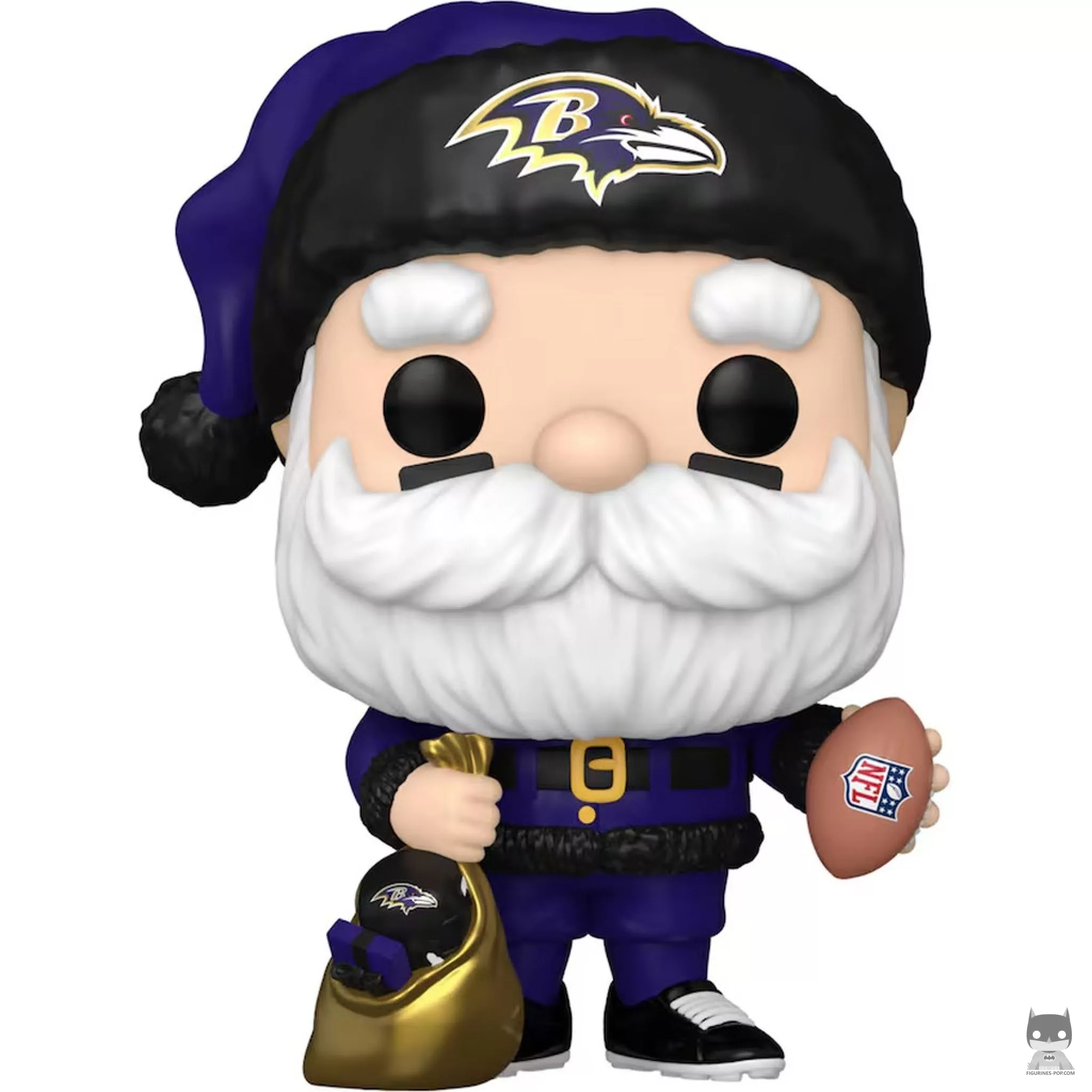 Figurine Funko POP Père Noël Baltimore Ravens (NFL)