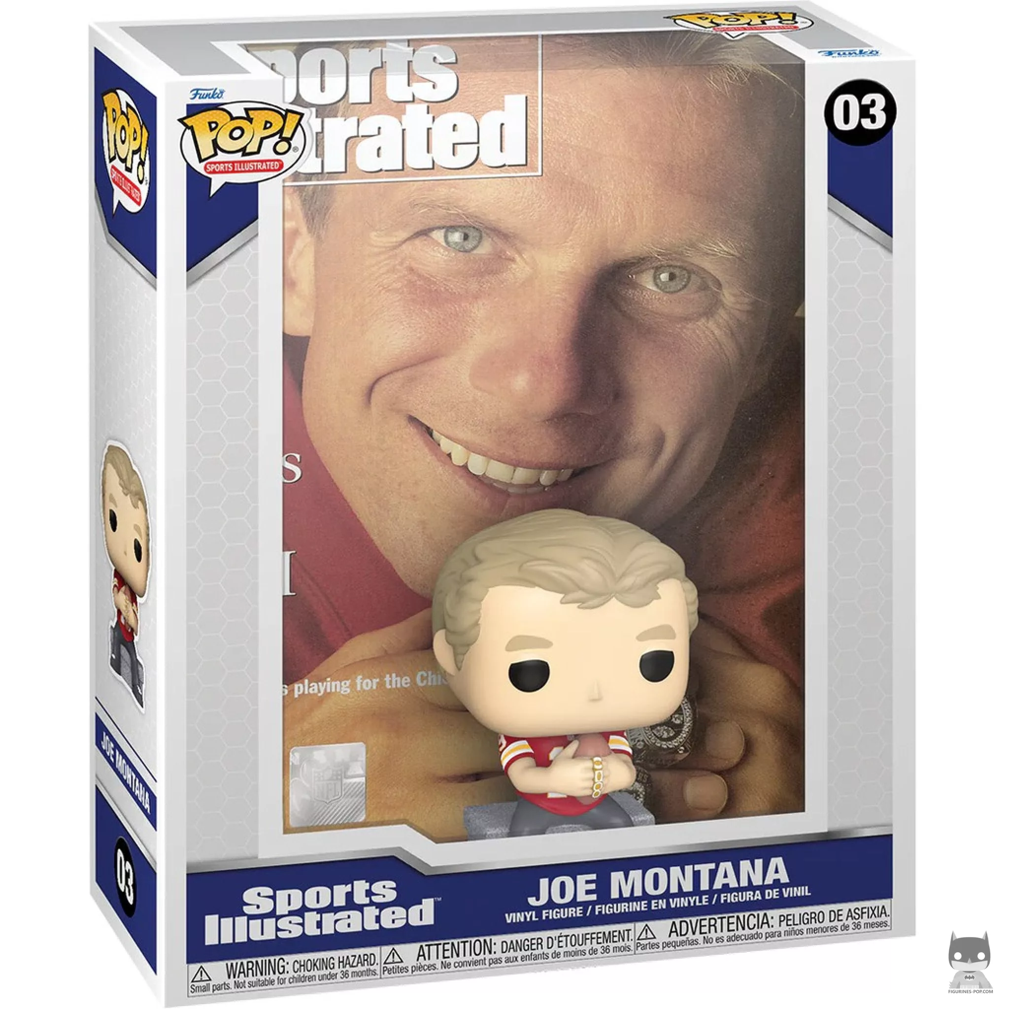 Figurine Funko POP Sports Illustrated Cover : Joe Montana avec boîte