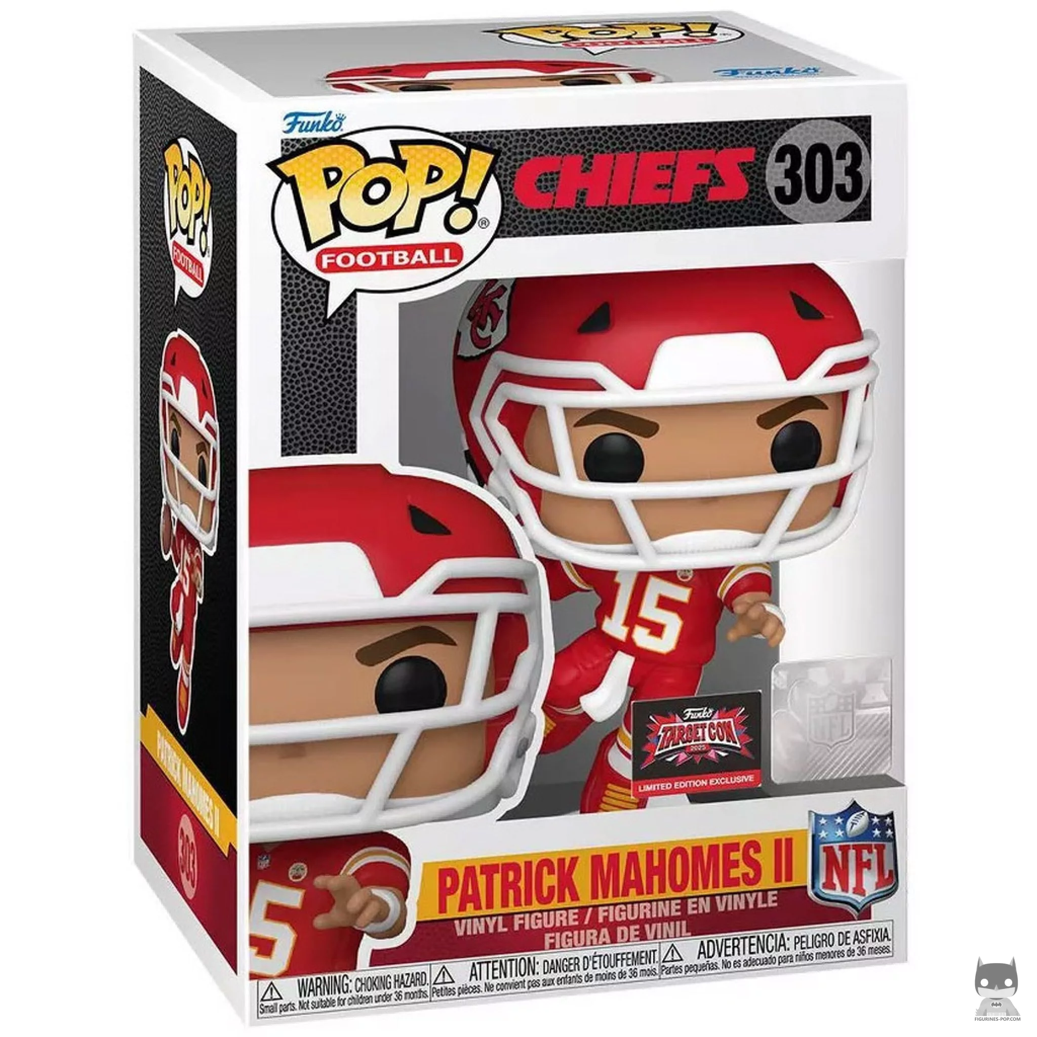 Figurine Funko POP Patrick Mahomes II avec boîte
