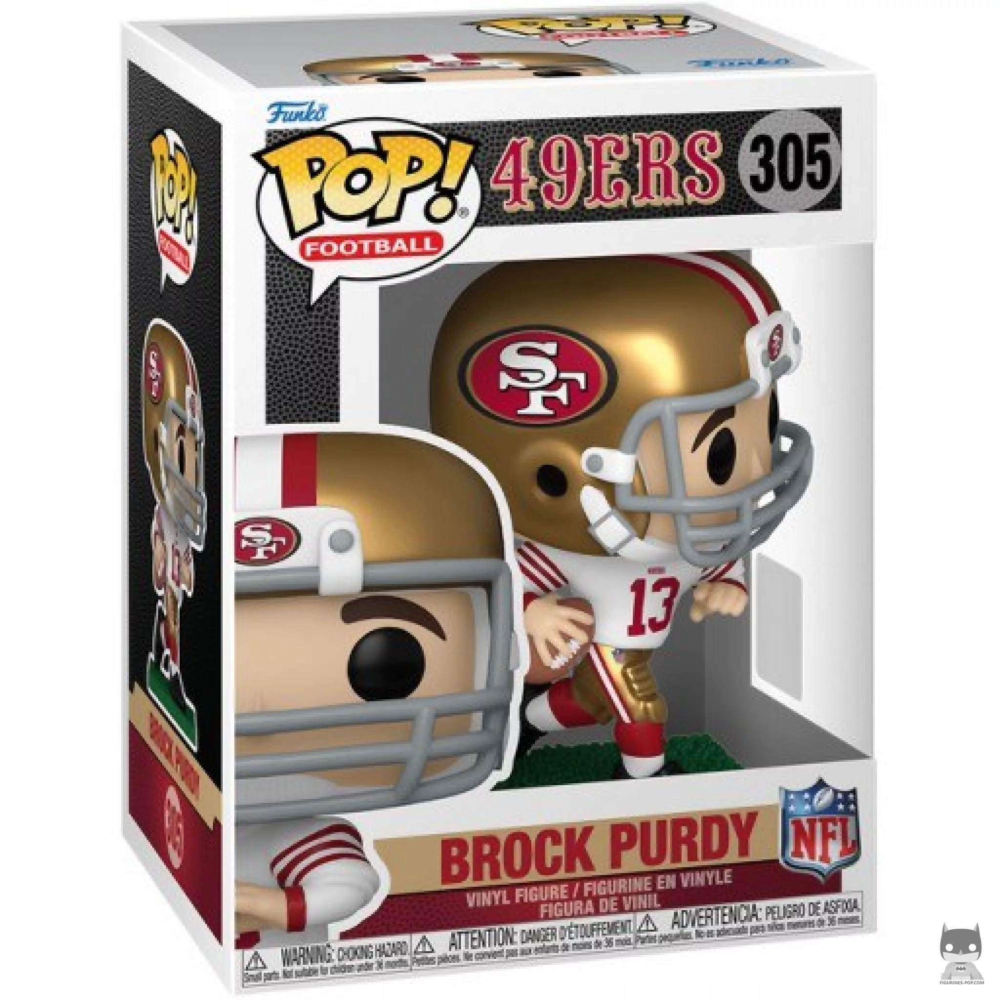 Figurine Funko POP Brock Purdy avec boîte