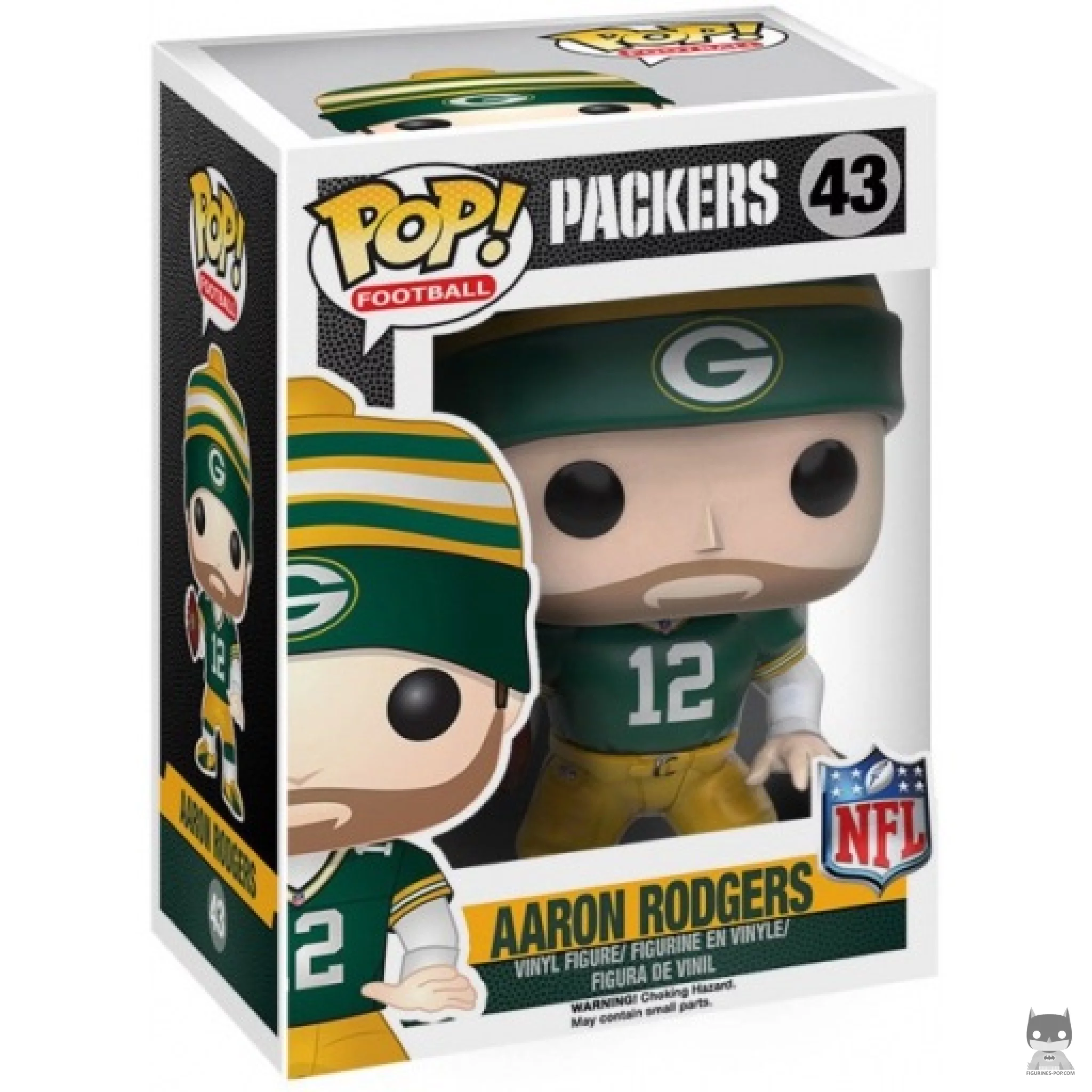Figurine Funko POP Aaron Rodgers avec boîte