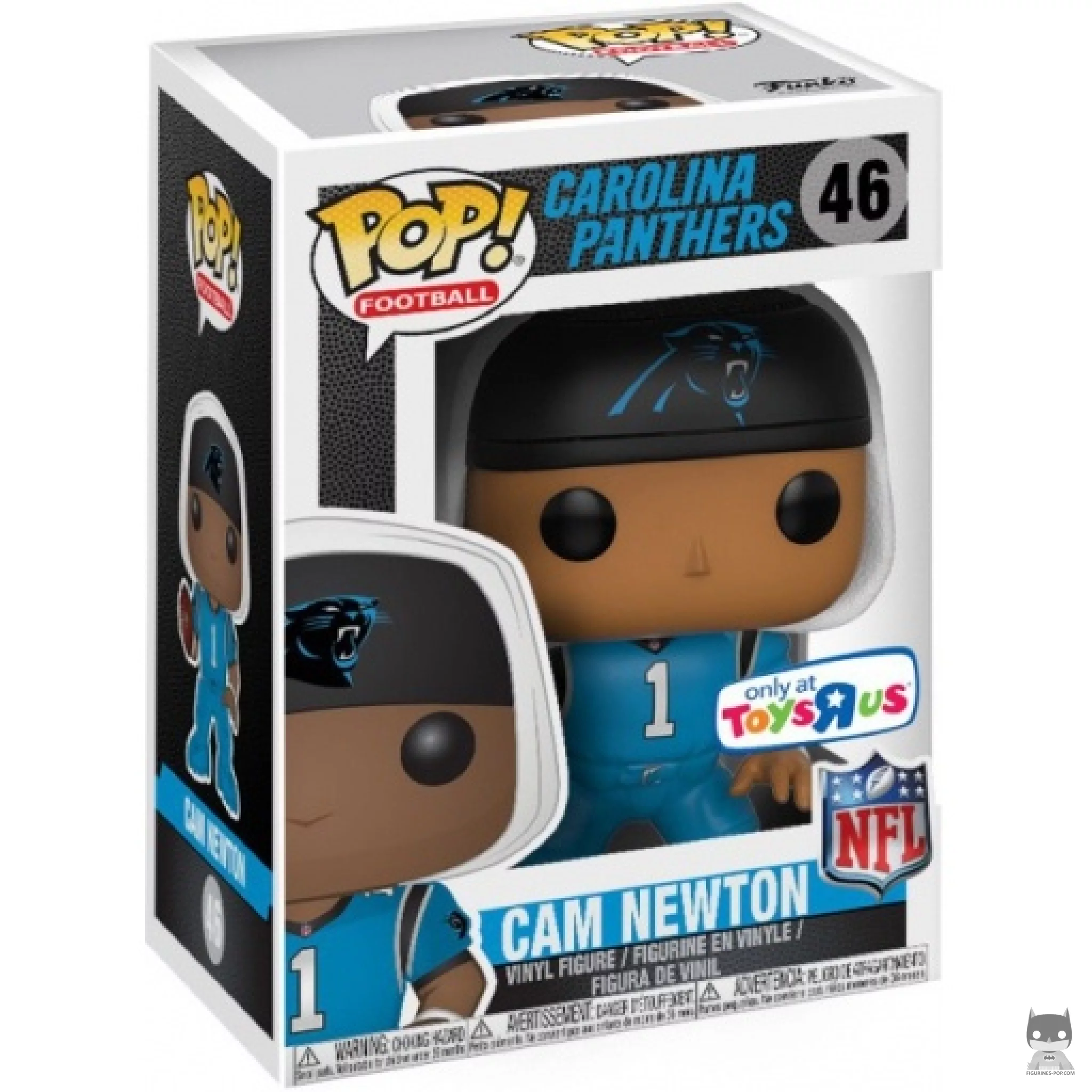 Figurine Funko POP Cam Newton (Maillot Bleu) avec boîte