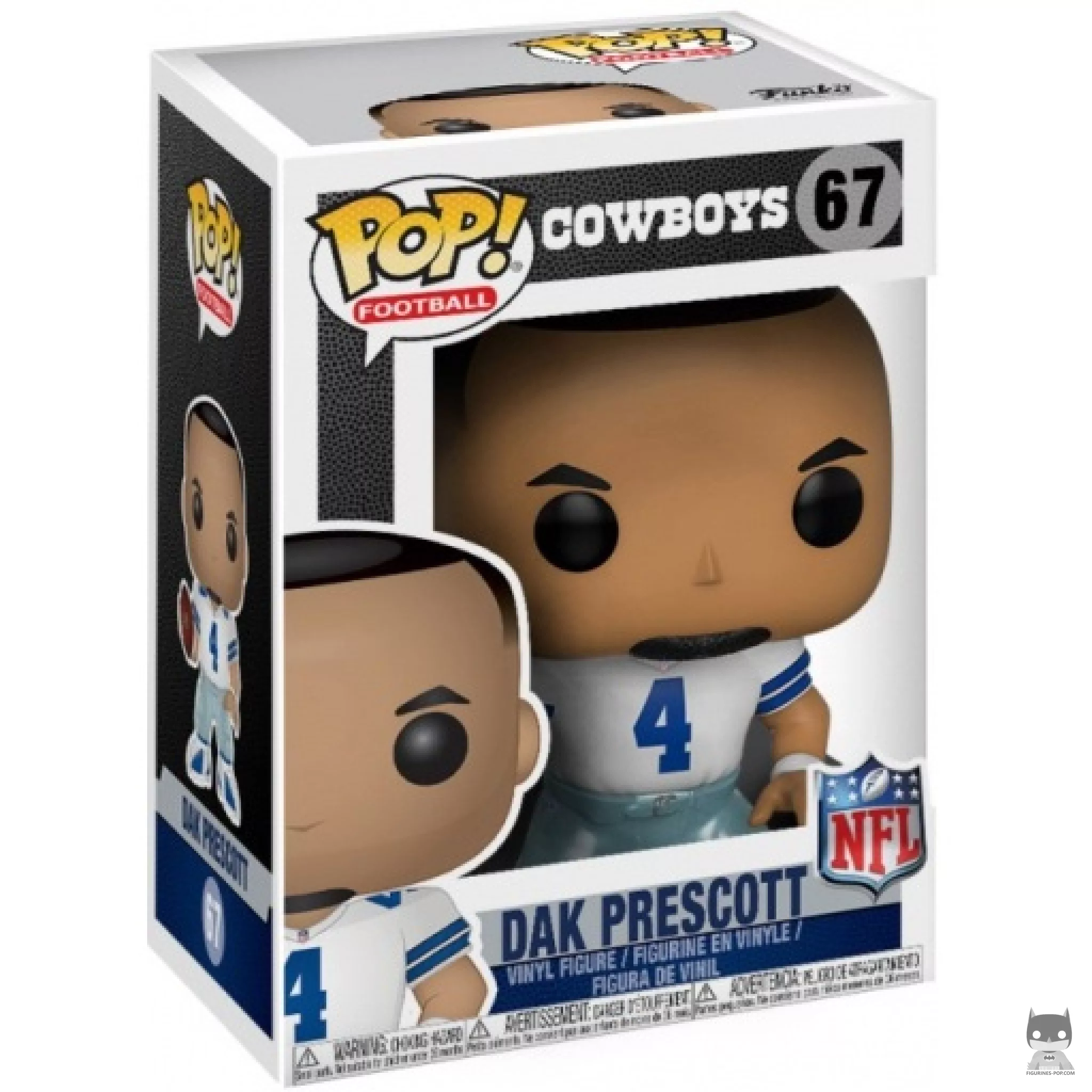 Figurine Funko POP Dak Prescott (Cowboys Home) avec boîte
