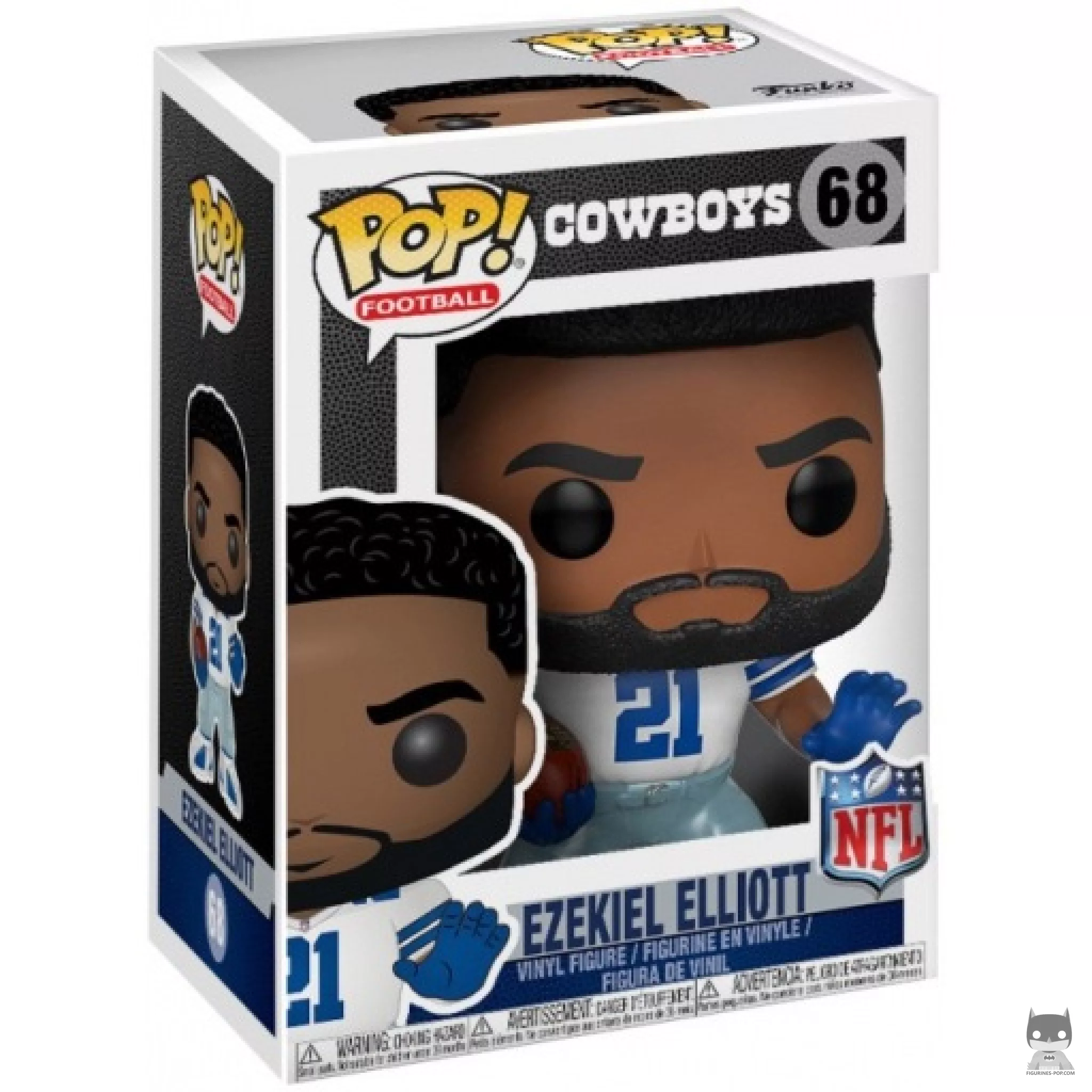 Figurine Funko POP Ezekiel Elliott (Cowboys Home) avec boîte