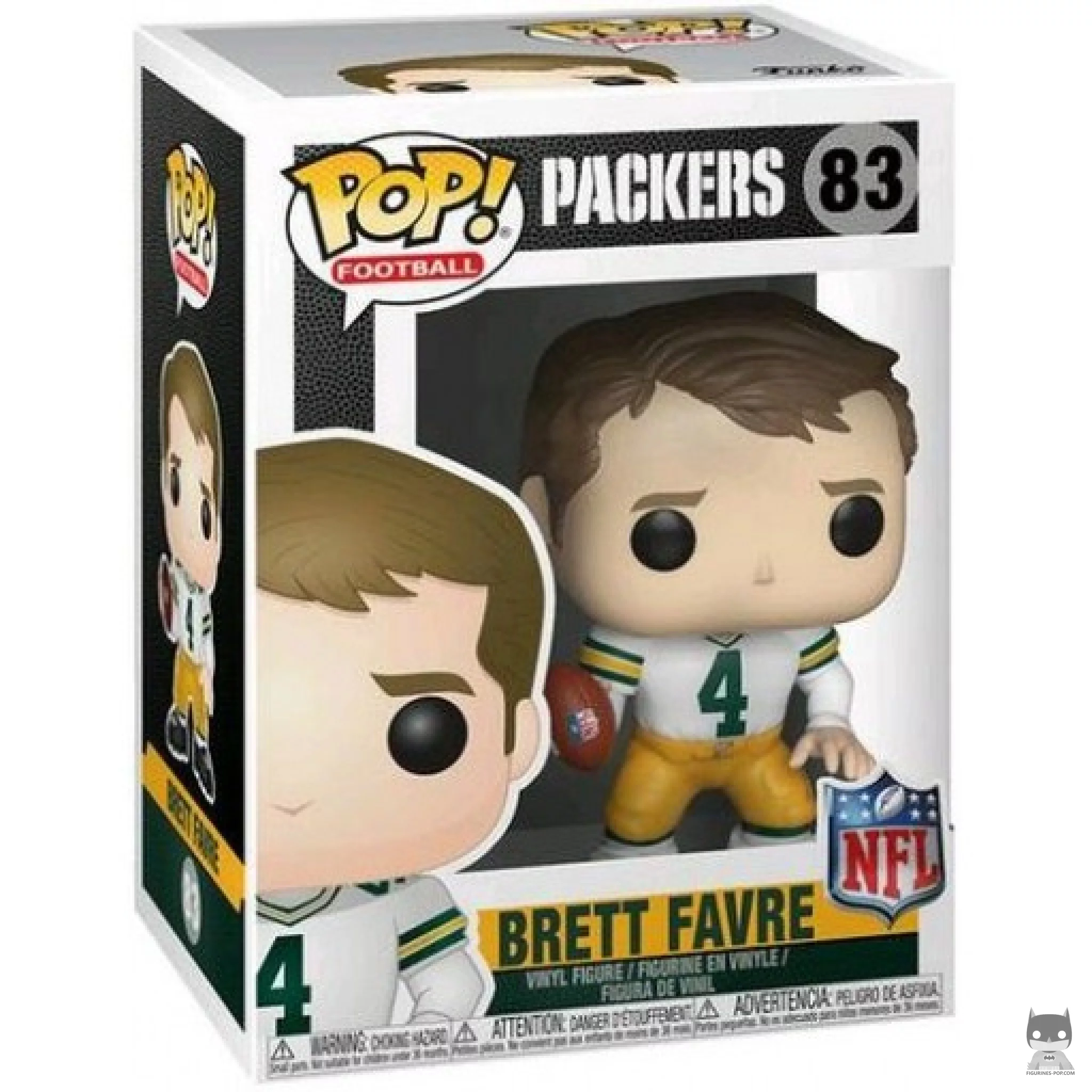 Figurine Funko POP Brett Favre (Maillot Extérieur) avec boîte