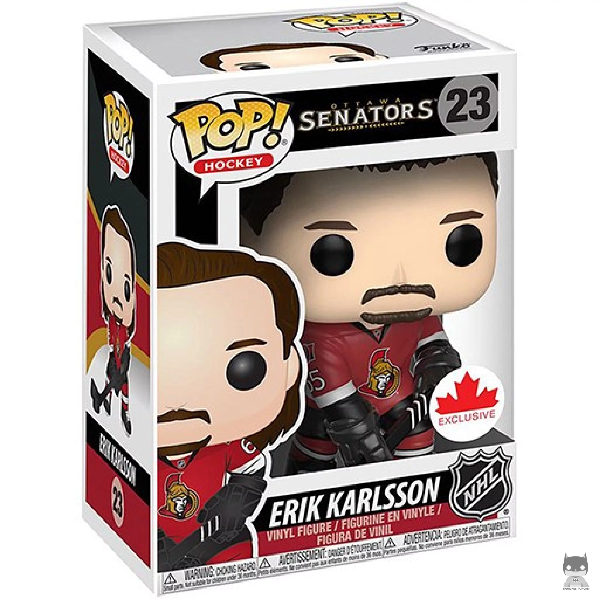 Figurine Funko POP Erik Karlsson avec boîte