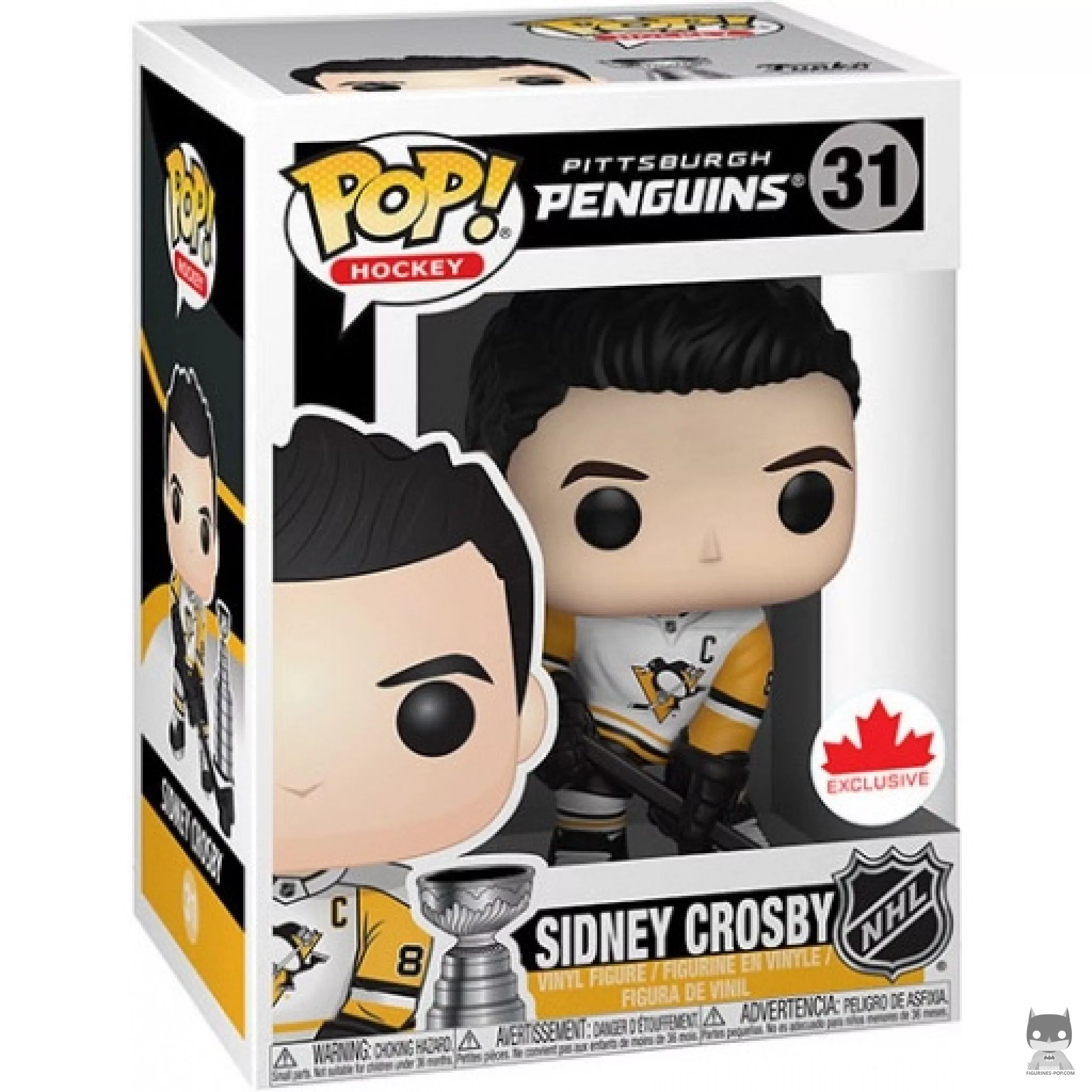 Figurine Funko POP Sidney Crosby avec Stanley Cup (Chase) avec boîte