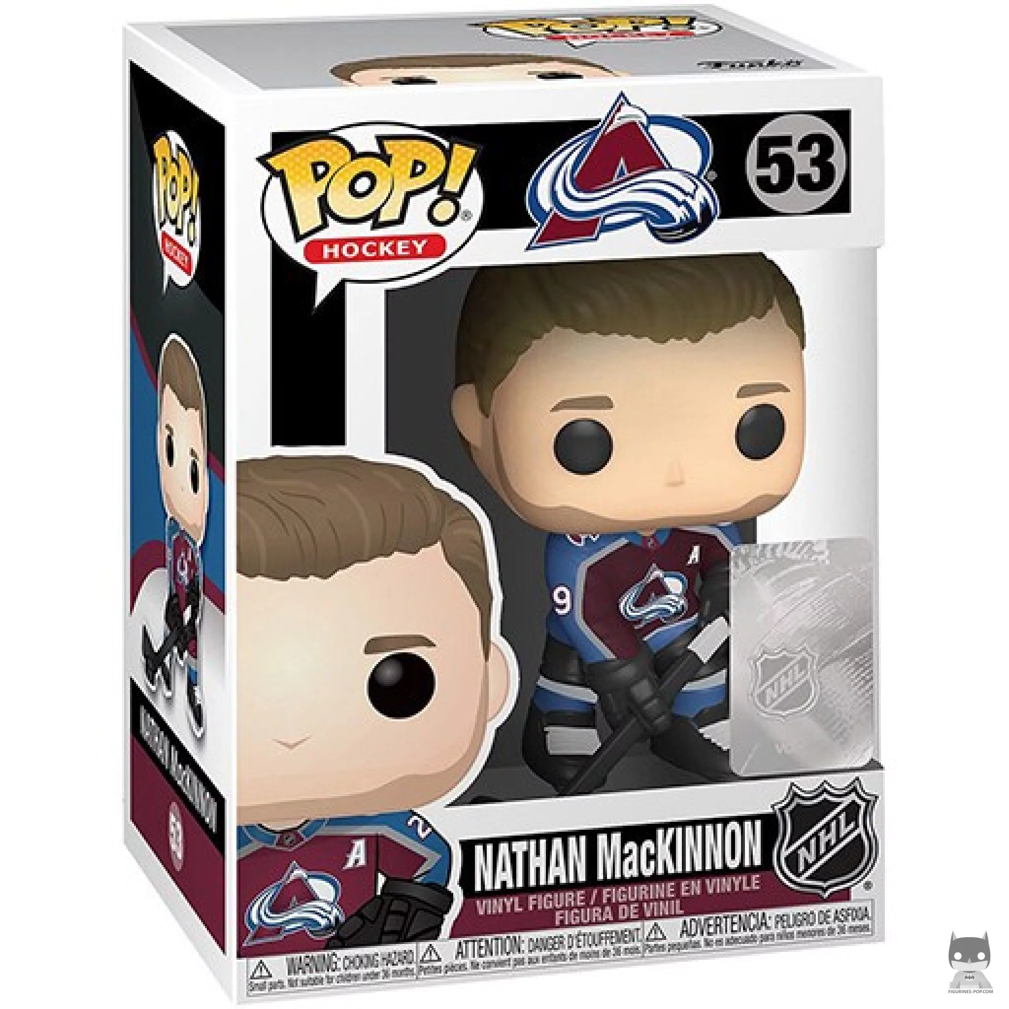 Figurine Funko POP Nathan MacKinnon avec boîte