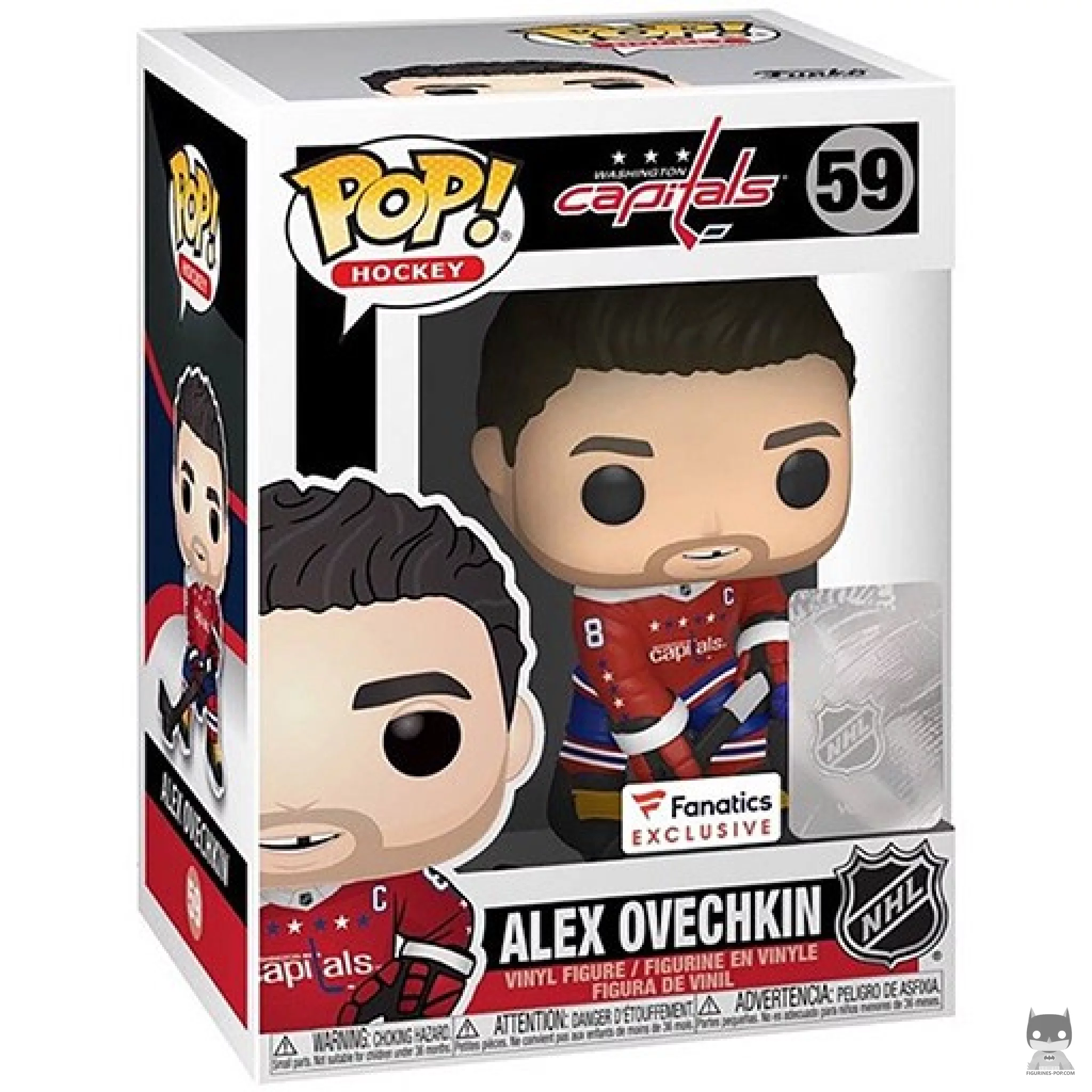 Figurine Funko POP Alex Ovechkin avec boîte