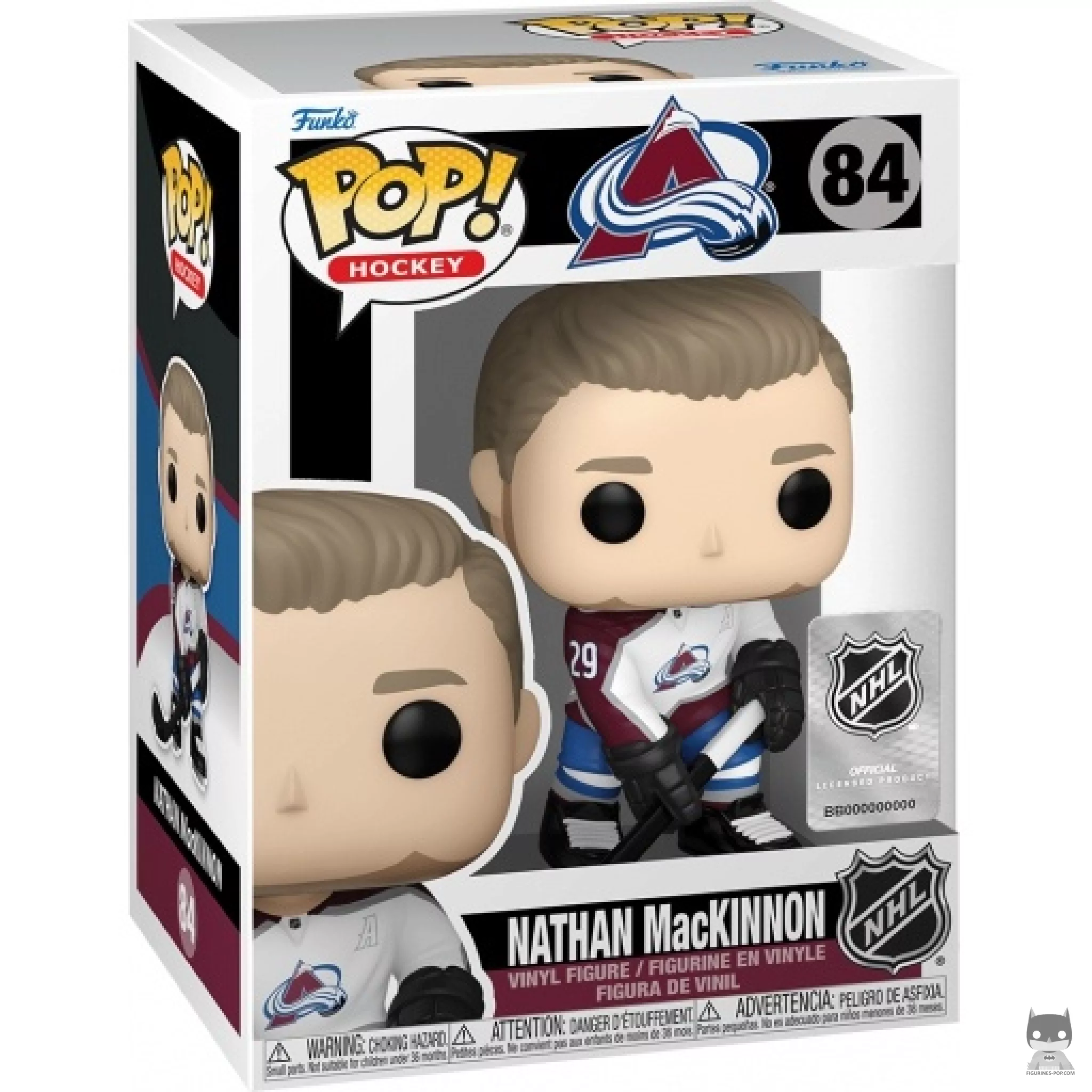 Figurine Funko POP Nathan MacKinnon avec boîte