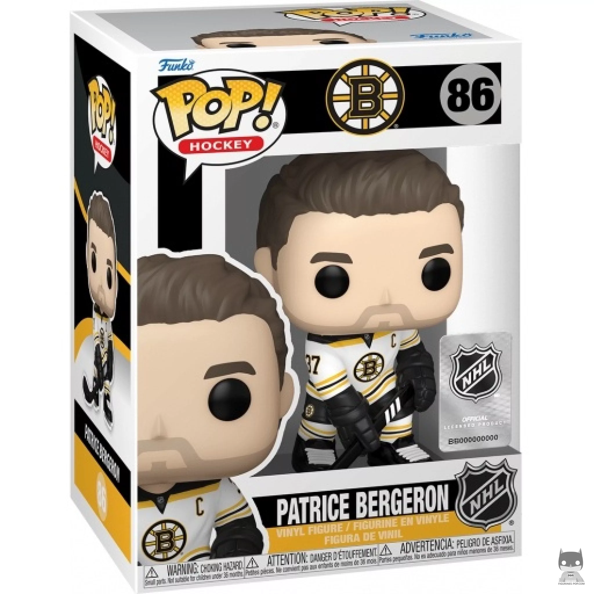 Figurine Funko POP Patrice Bergeron avec boîte