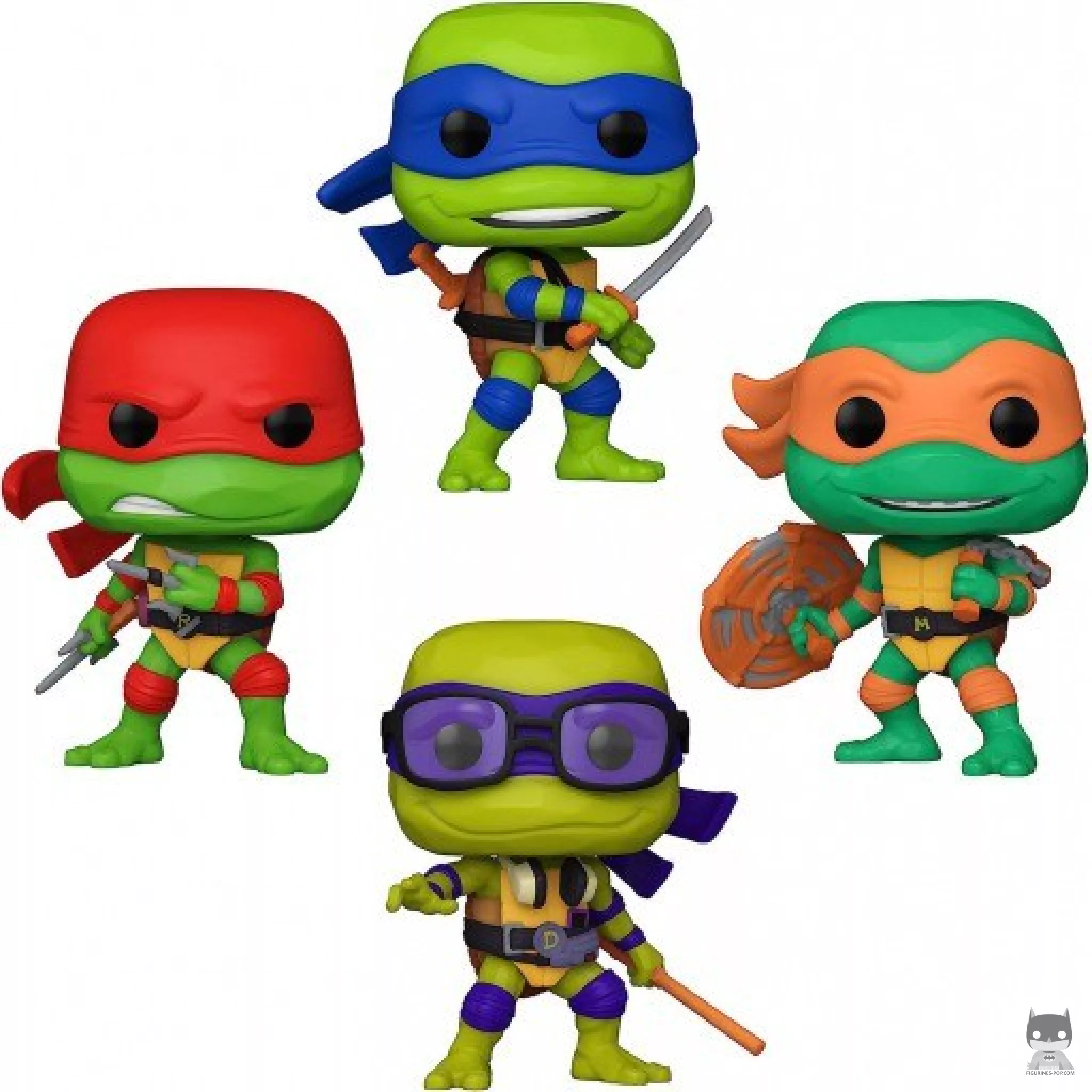 Figurine Funko POP Leonardo, Donatello, Michelangelo & Raphael (Glow in the Dark) (Ninja Turtles : Teenage Years)